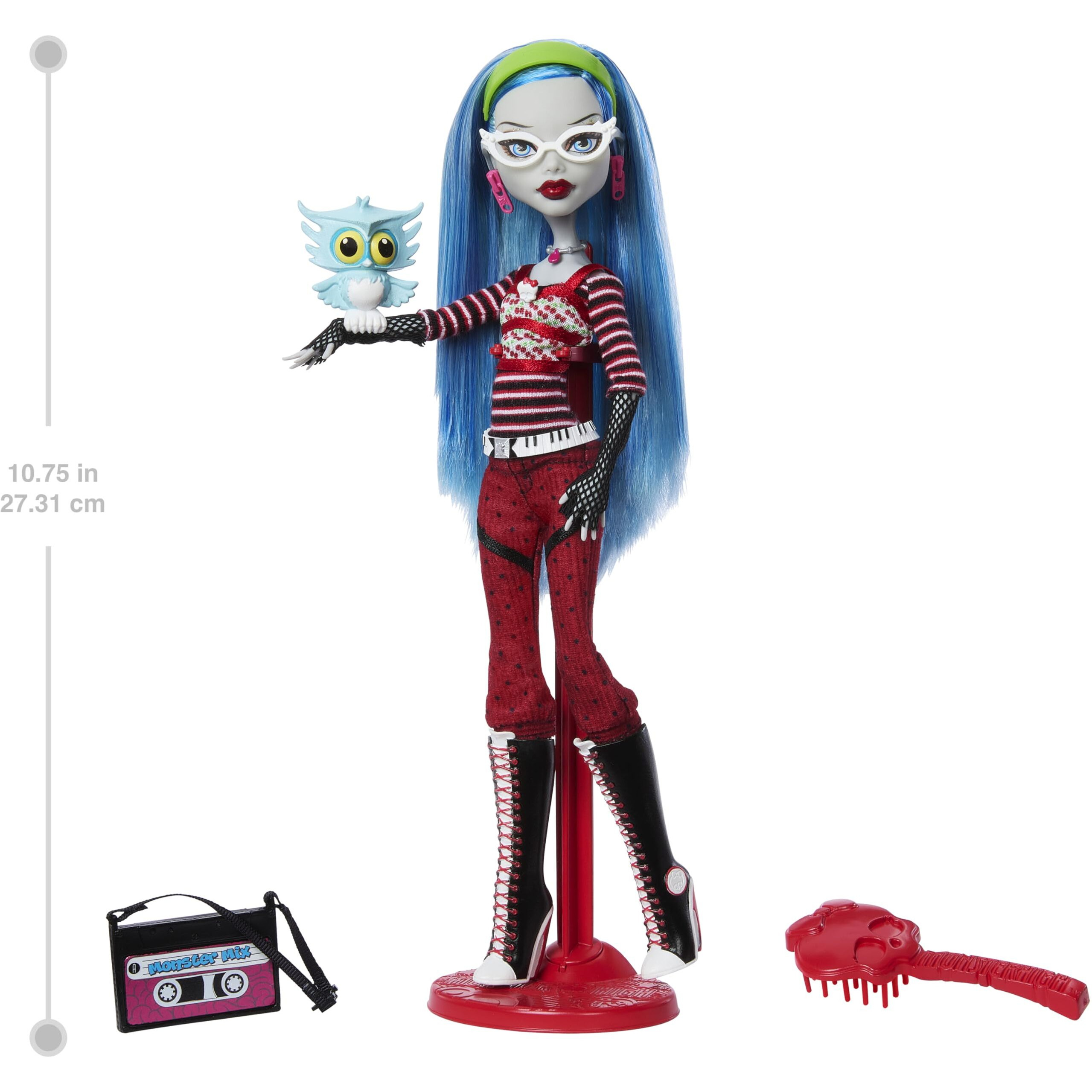 Monster High Booriginal Creeproduction Doll  Ghoulia Yelps Collectible Reproduction With Doll Stand  Diary & Pet Owl Sir Hoots A Lot