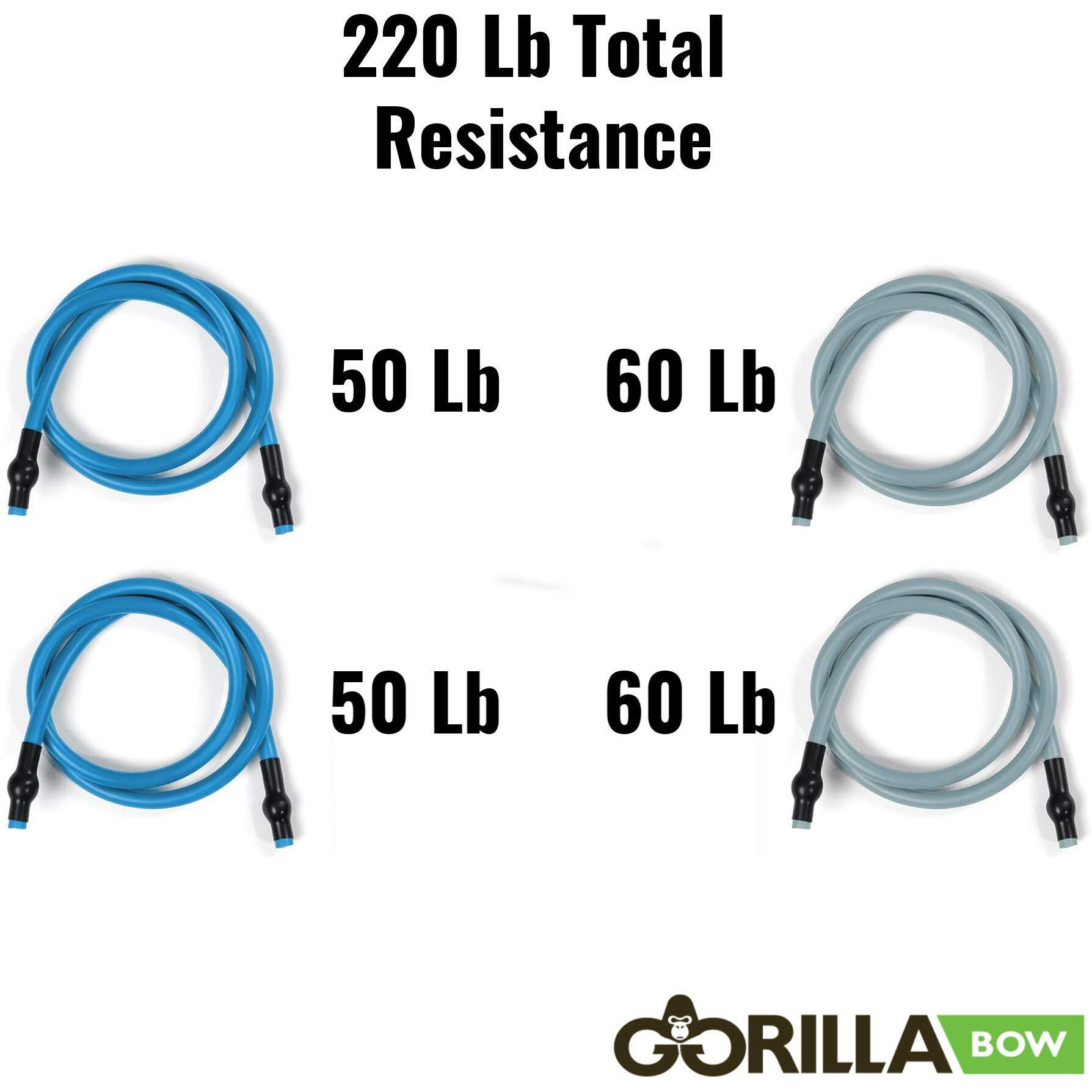 Gorilla Fitness Resistance Bands For Gorilla Bow (Heavy Set)