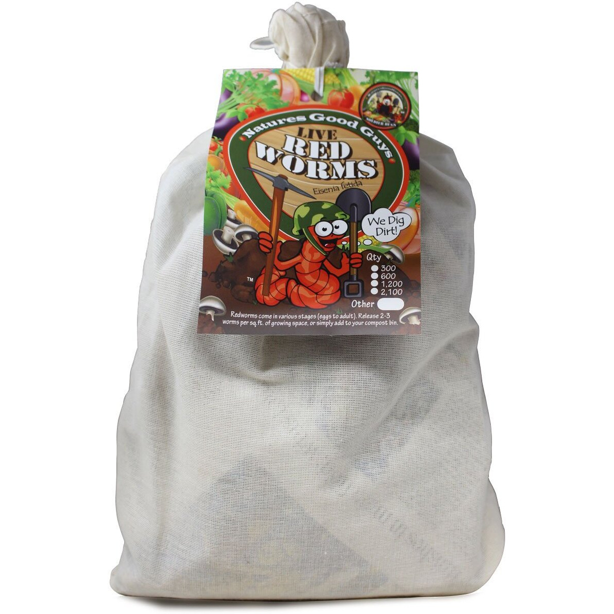 Naturesgoodguys Live Redworms Composting Red Worms - 600 Red Wigglers