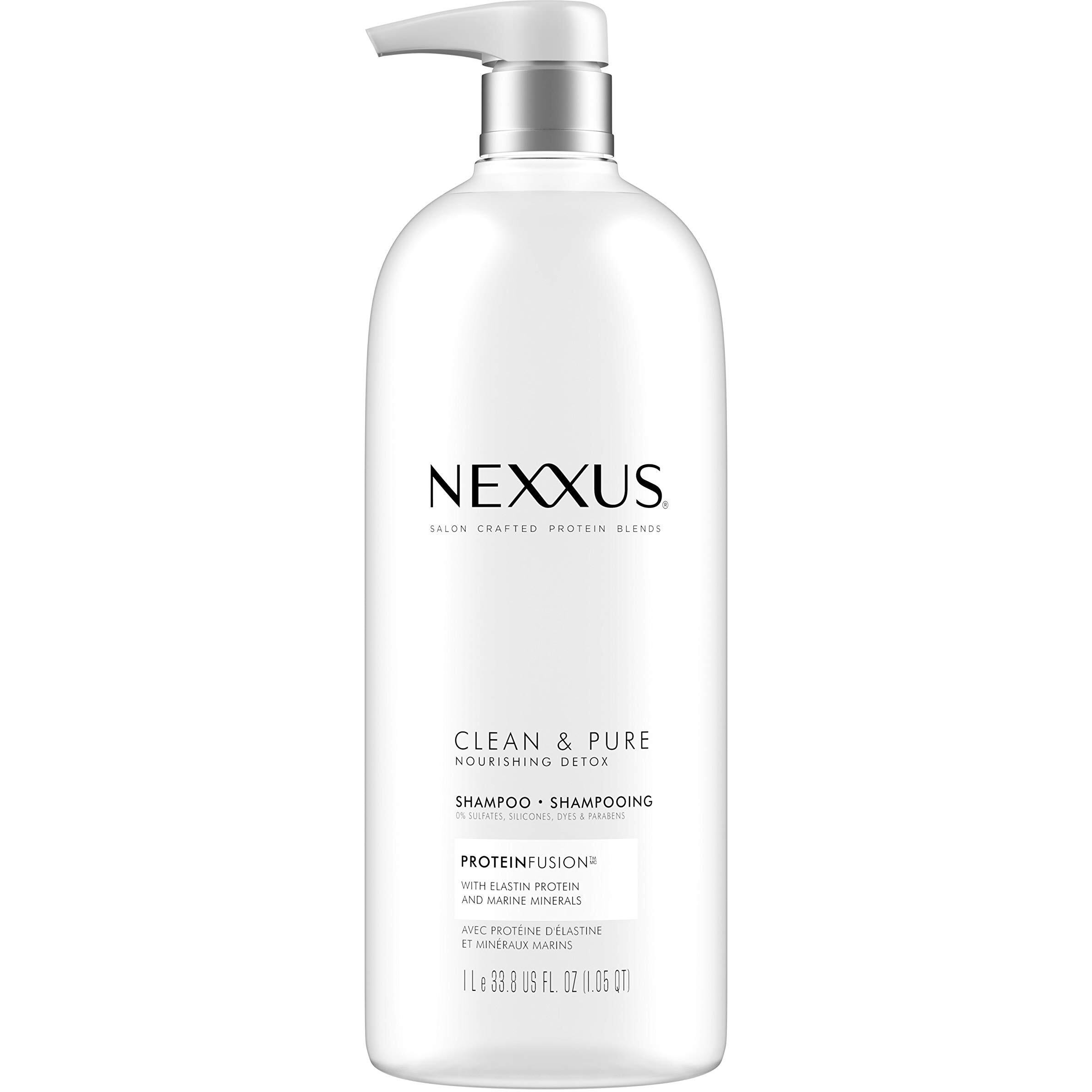 Nexxus Clean And Pure Clarifying Shampoo  With Proteinfusion  Nourished Hair Care Silicone  Dye And Paraben Free 33.8 Oz