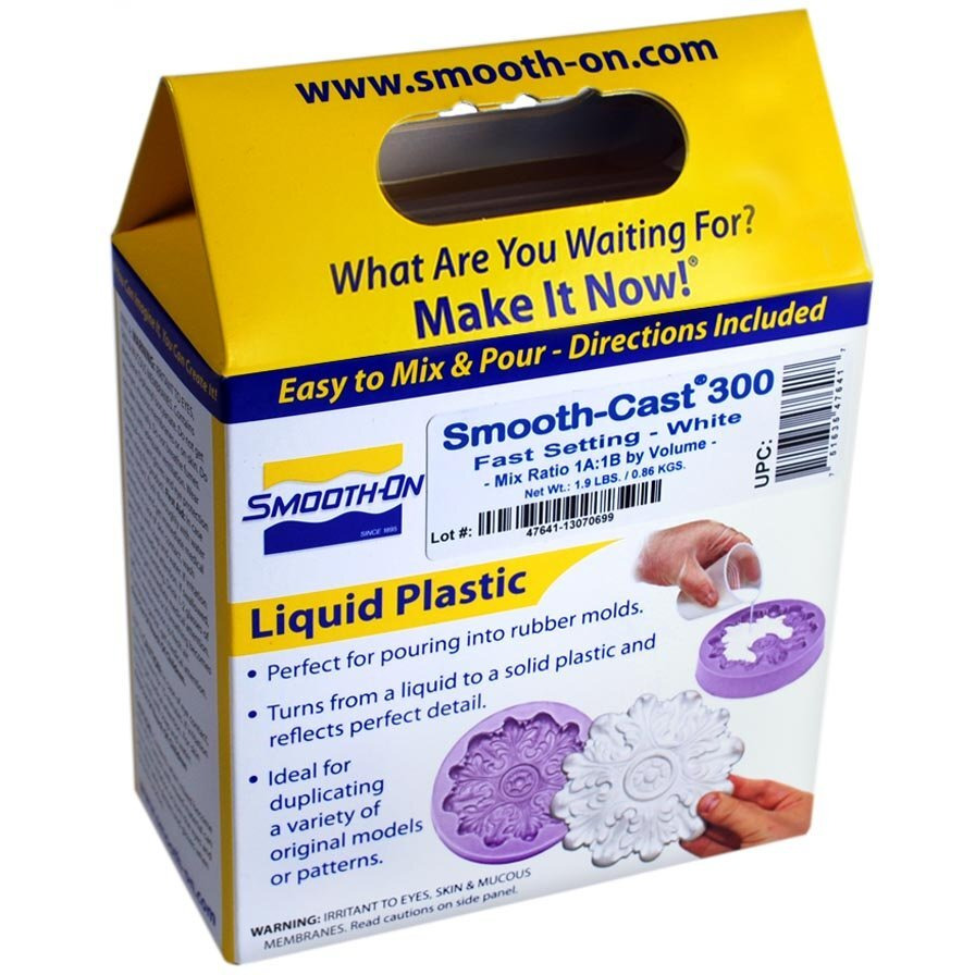 Smooth-Cast 300 - Bright White  Ultra Low Viscosity Liquid Plastic - Pint Unit