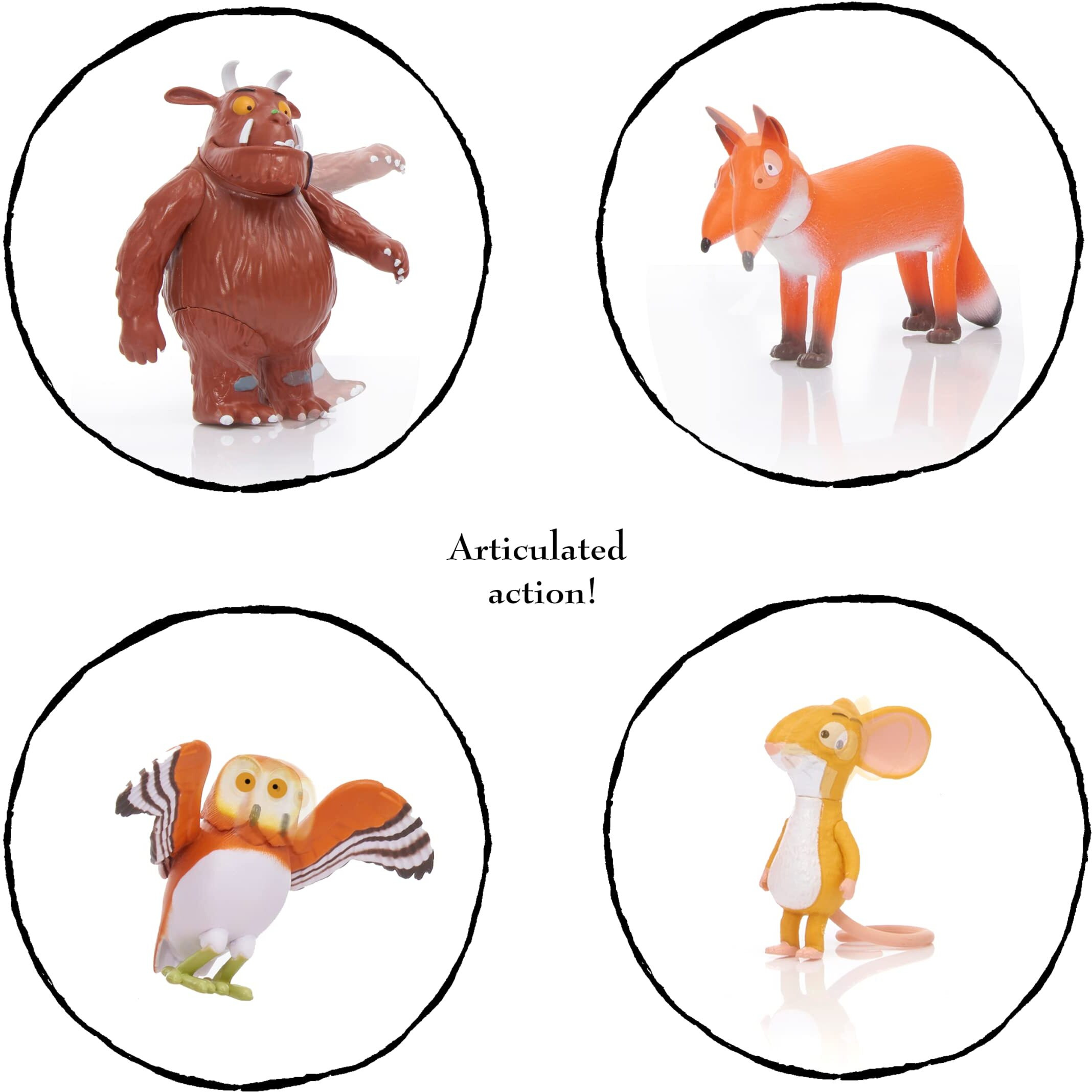 Wow Pods Stuff The Gruffalo Story Time Family Pack Mini Play Figures | Official Toy Characters Set From The Julia Donaldson And Axel Scheffler Childrens Books And Films