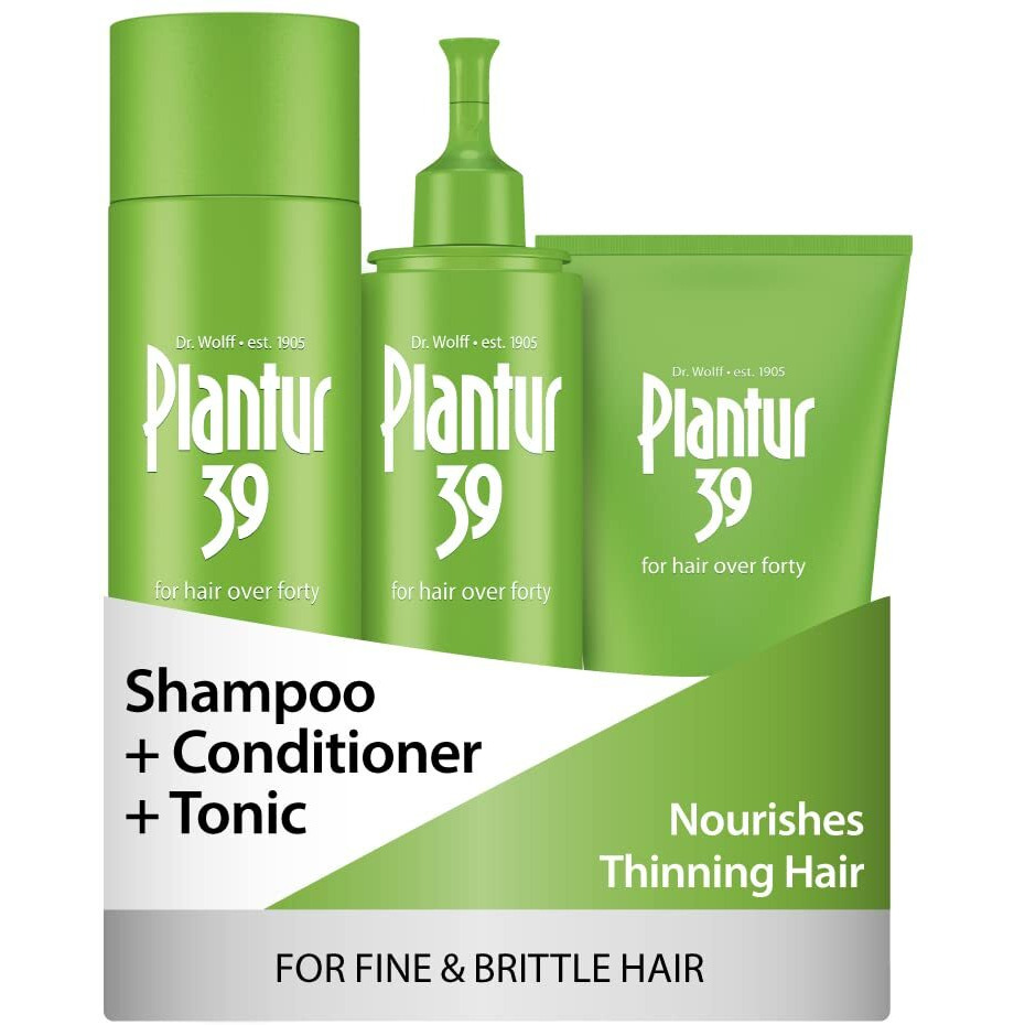 Plantur 39 Phyto Caffeine Women's Made For You 3 Step System For Fine  Thinning Natural Hair Growth - Shampoo (8.45 Fl Oz)  Conditioner (5.07 Fl Oz)  Tonic (6.76 Fl Oz)