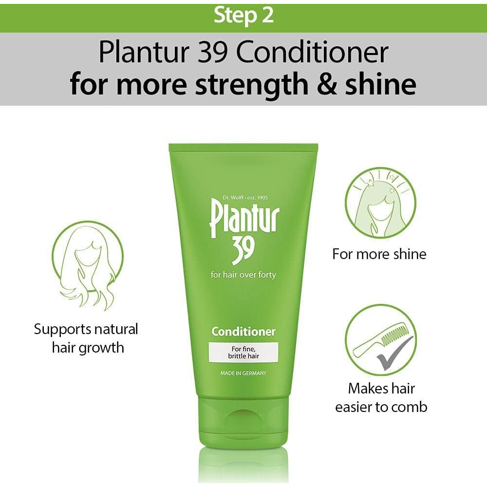 Plantur 39 Phyto Caffeine Women's Made For You 3 Step System For Fine  Thinning Natural Hair Growth - Shampoo (8.45 Fl Oz)  Conditioner (5.07 Fl Oz)  Tonic (6.76 Fl Oz)