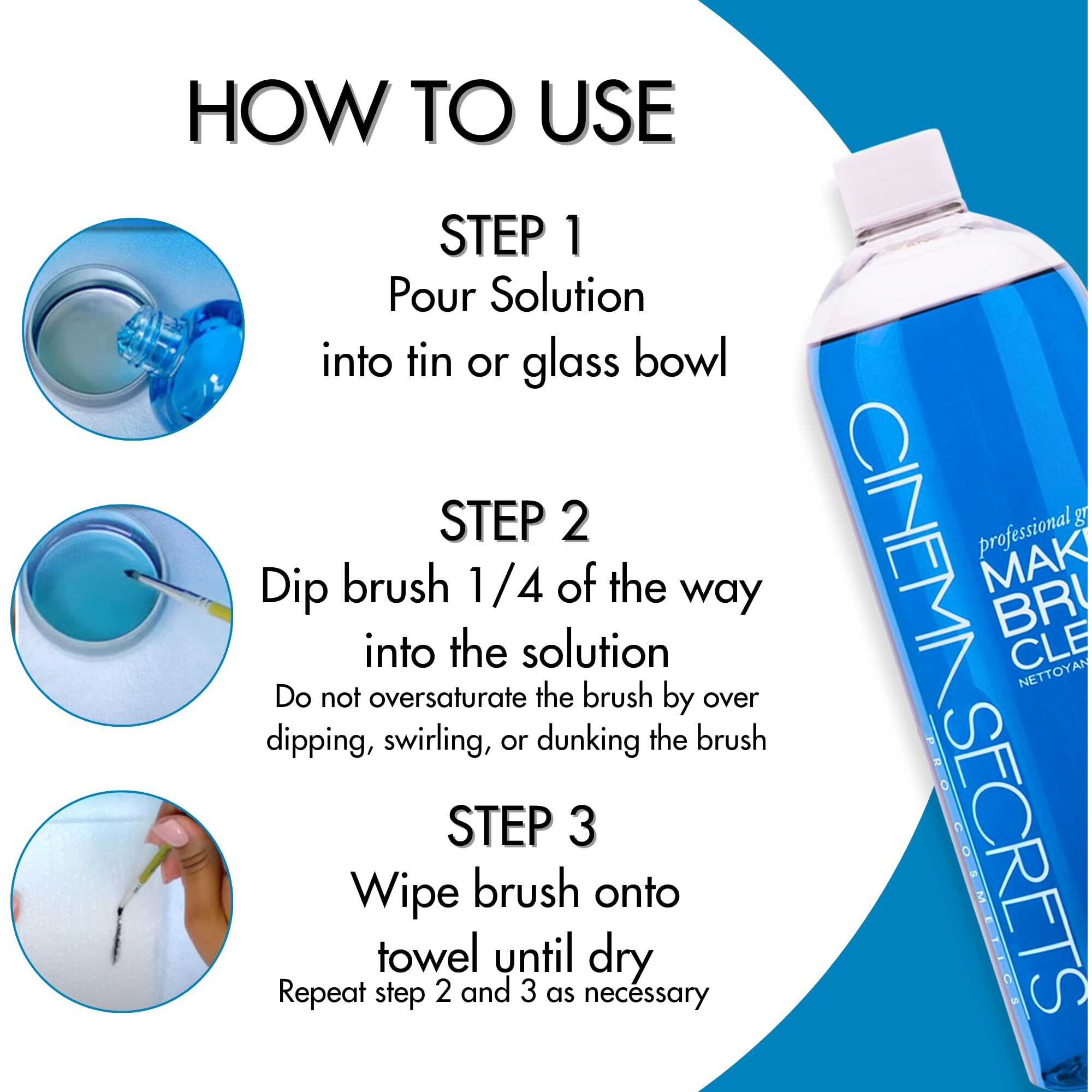 Cinema Secrets Professional Makeup Brush Cleaner  32 Fl Oz  Vanilla