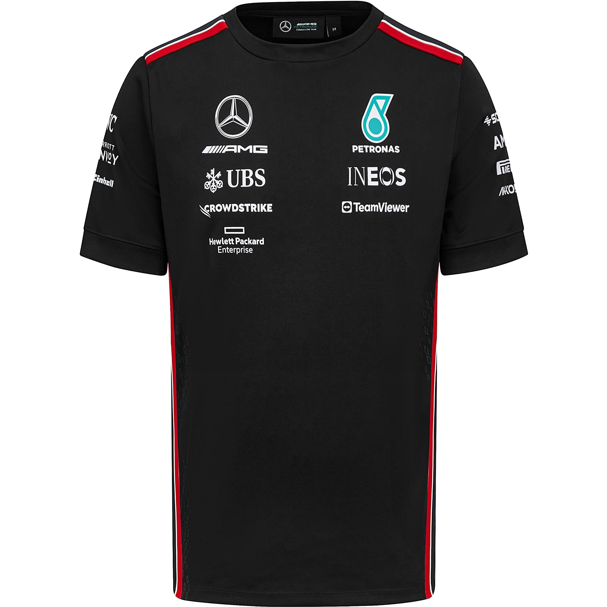 Mercedes Amg Petronas Formula One Team - 2023 Team T-Shirt - Black - Men - Size Xl