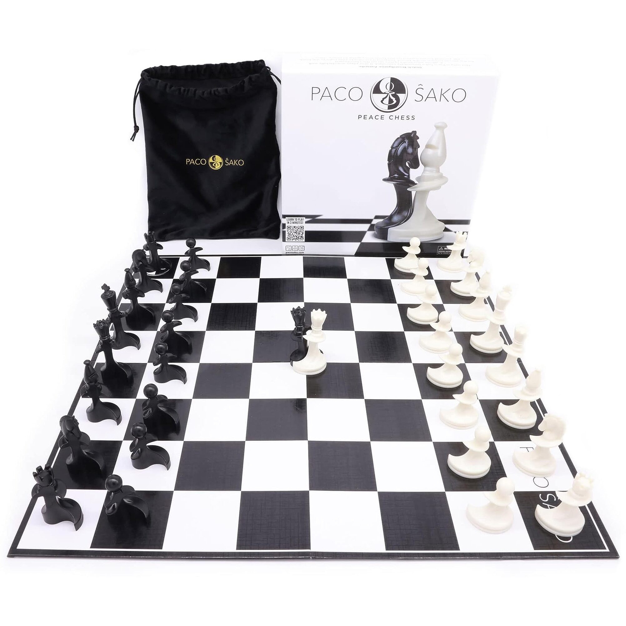 Paco Sako Peace Chess Game  Super Fun For Chess Lovers  Make Peace While Playing Chess Foe 2 Players  Not War - Board Game For Peace Makers