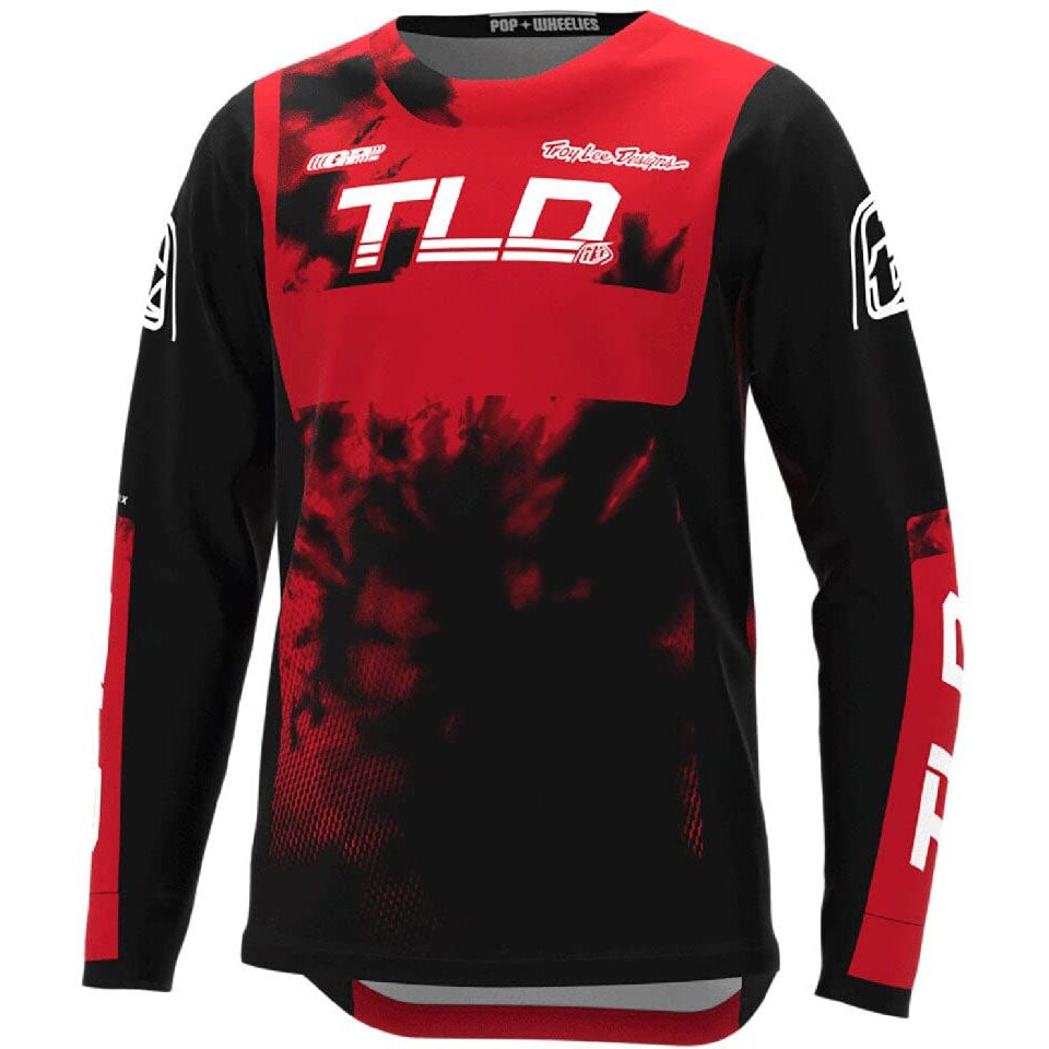 Troy Lee Designs Offroad Motocross Dirt Bike Atv Motorcycle Powersports Racing Jersey Shirt For Youth  Gp (Astro Red/Black  Md)