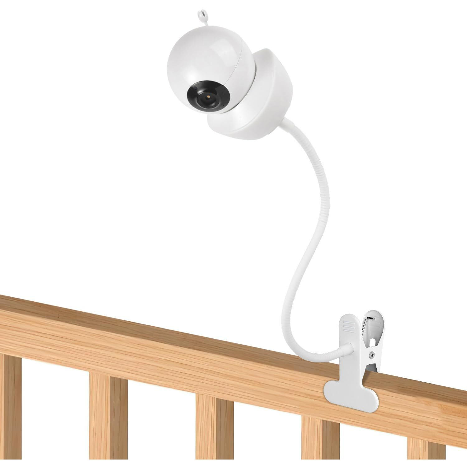 Flexible Baby Monitor Mount For Babysense V43/Hds2/V24R Video Baby Monitor  Gooseneck Baby Monitor Stand With Perfect View Angle And Easy Installation  Attach To Wherever You Want - White