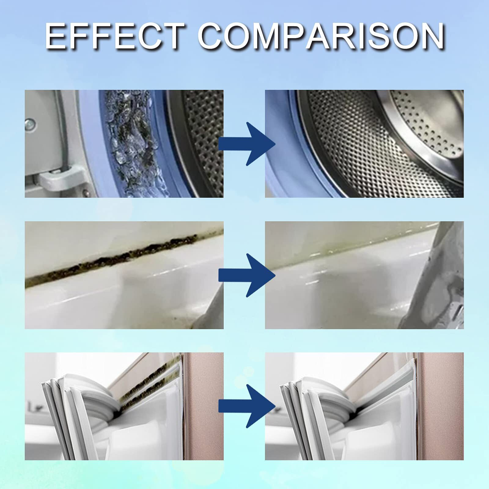 Sugelary Mold Remover Gel  Household Mold Cleaner For Washing Machine  Refrigerator Strips  Grout Cleaner Best For Home Sink  Kitchen  Showers (2Pack)