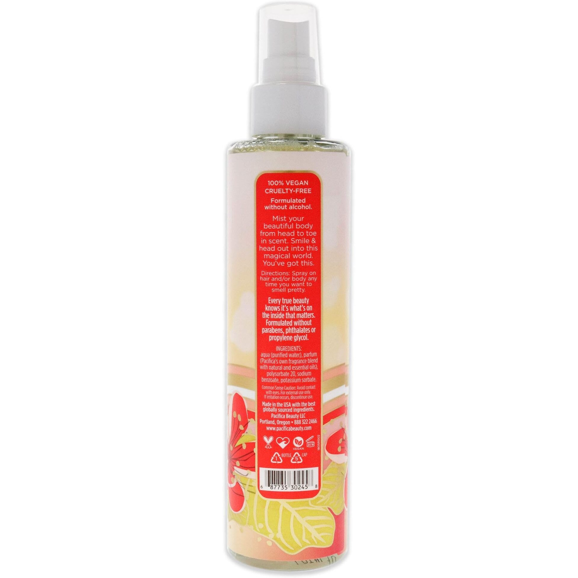 Pacifica Beauty Perfumed Hair & Body Mist  Hawaiian Ruby Guava  6 Fl Oz (1 Count)