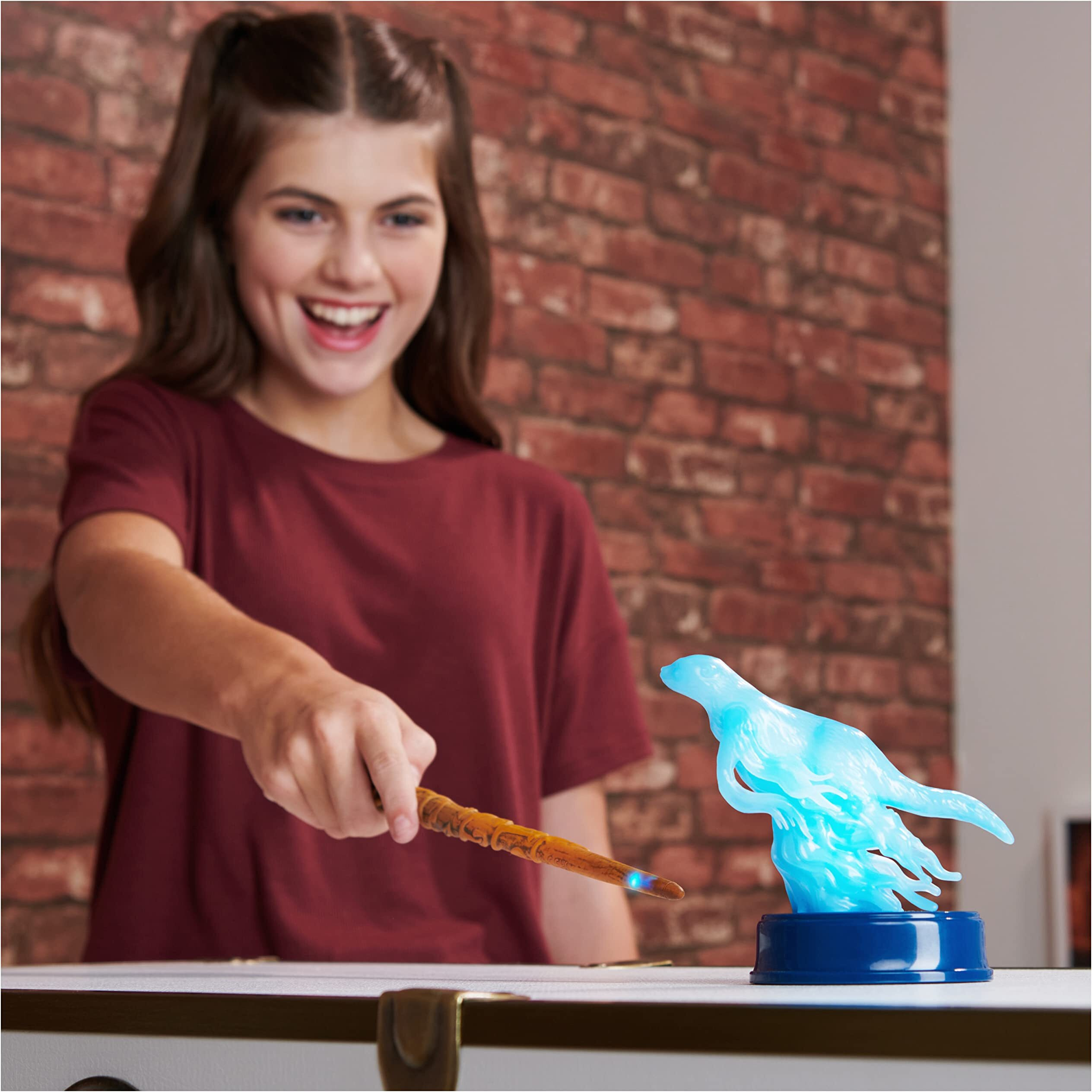 Wizarding World Harry Potter  13-Inch Hermione Granger Patronus Spell Wand With Otter Figure  Lights And Sounds  Kids Toys For Ages 6 And Up