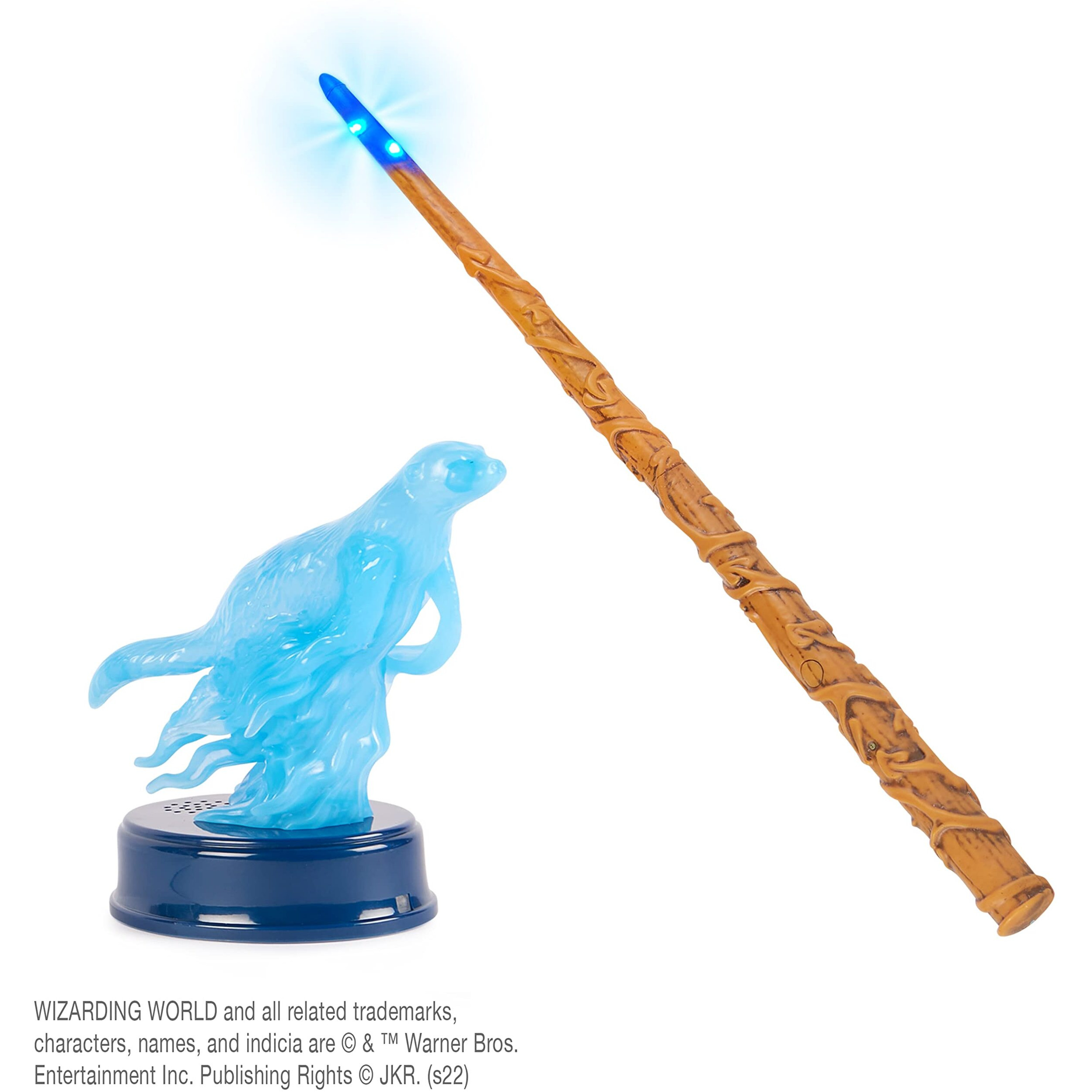Wizarding World Harry Potter  13-Inch Hermione Granger Patronus Spell Wand With Otter Figure  Lights And Sounds  Kids Toys For Ages 6 And Up
