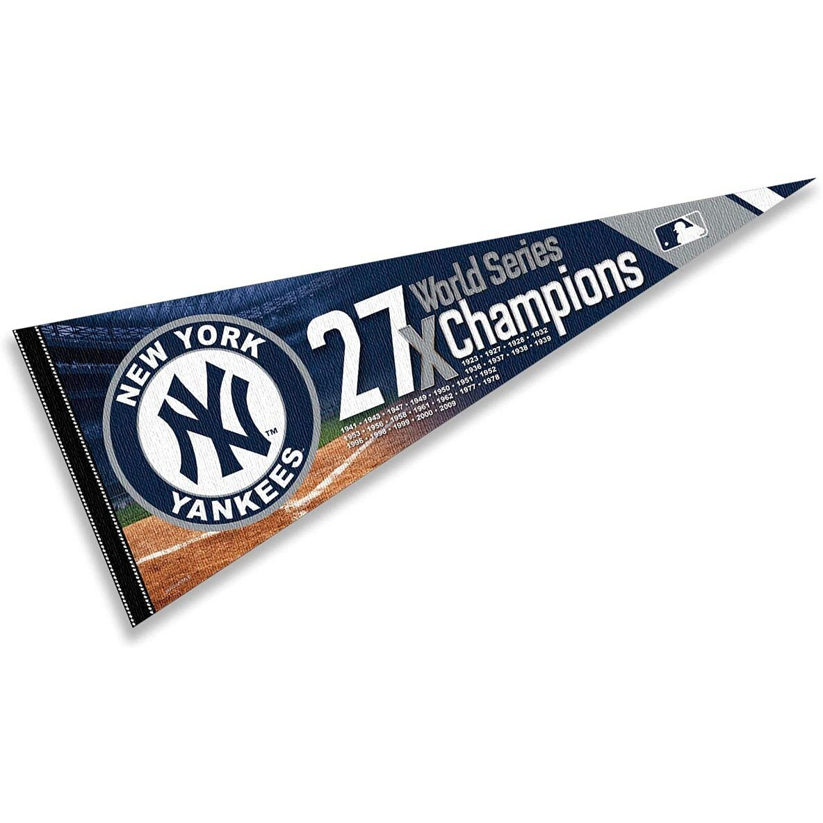 Yankees 27 Time Champions Pennant Flag