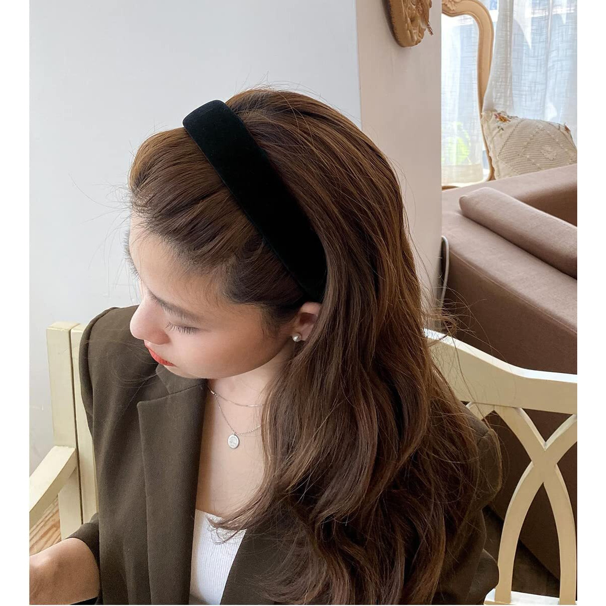 Lvyeer Velvet Wide Headbands For Women Soft Head Bands Diademas Para Mujer De Moda Hairbands For Women Girls Fashion No Slip Headband For Women Hairbands Hair Accessories