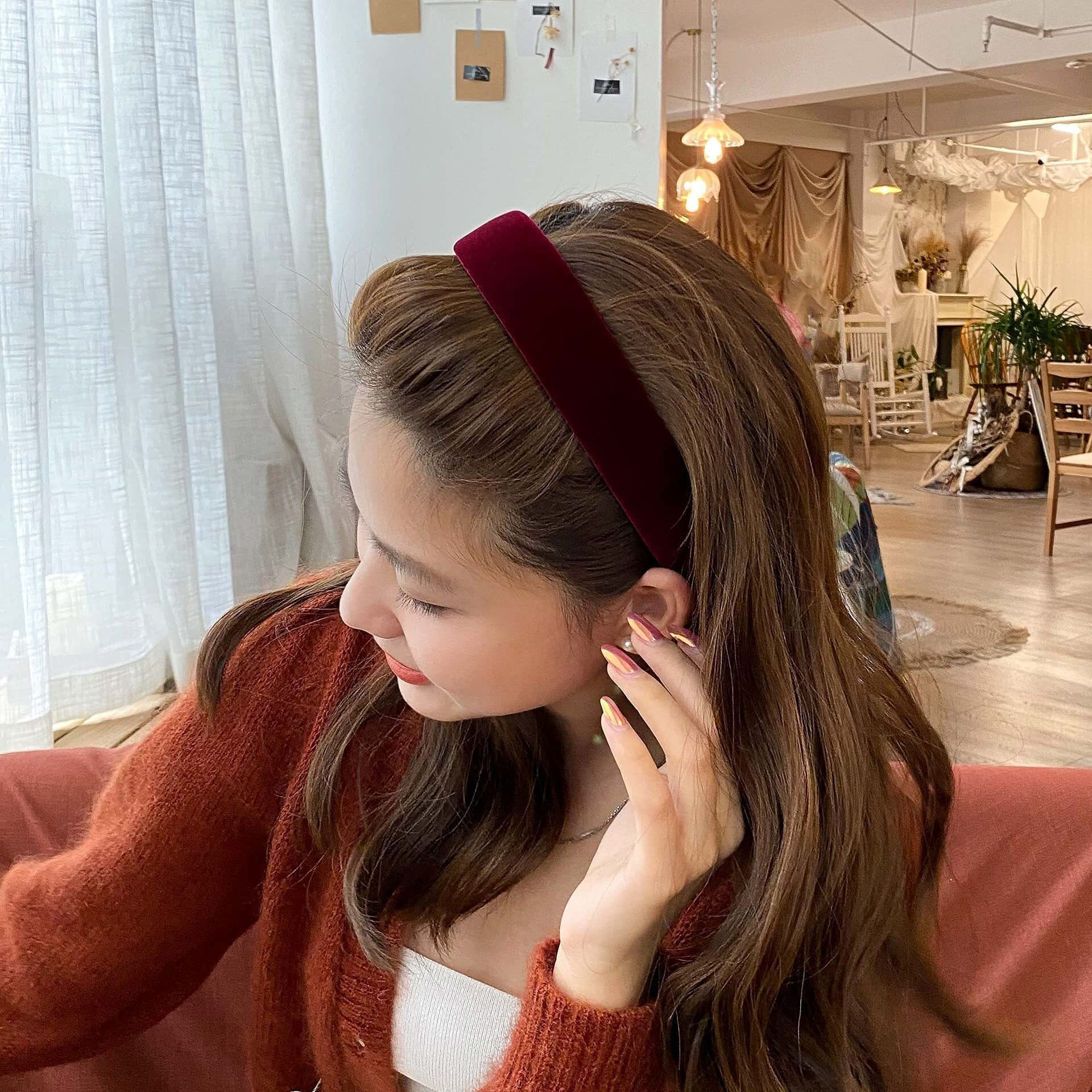 Lvyeer Velvet Wide Headbands For Women Soft Head Bands Diademas Para Mujer De Moda Hairbands For Women Girls Fashion No Slip Headband For Women Hairbands Hair Accessories