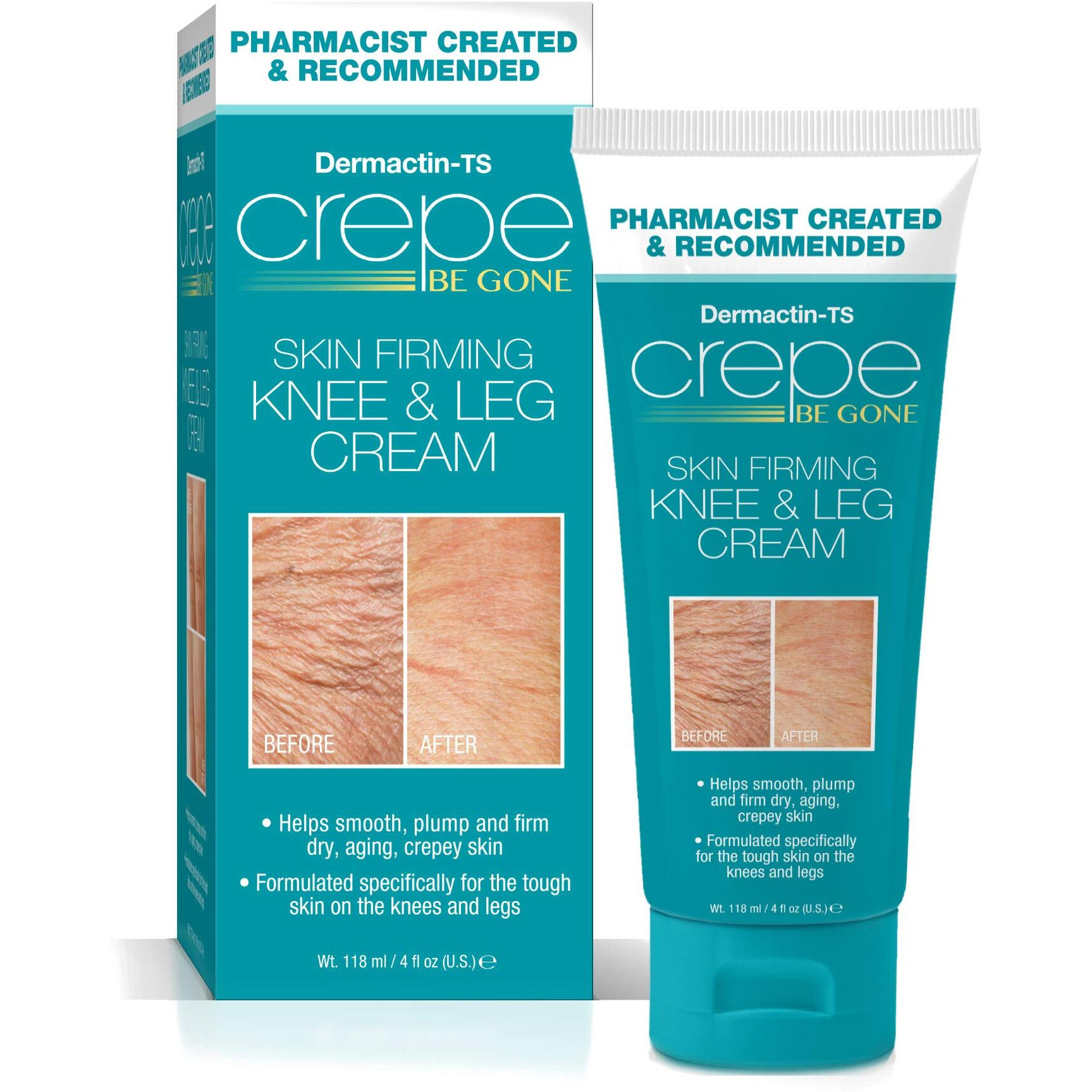 Crepe Be Gone Skin Firming Knee & Leg Cream 4 Oz.