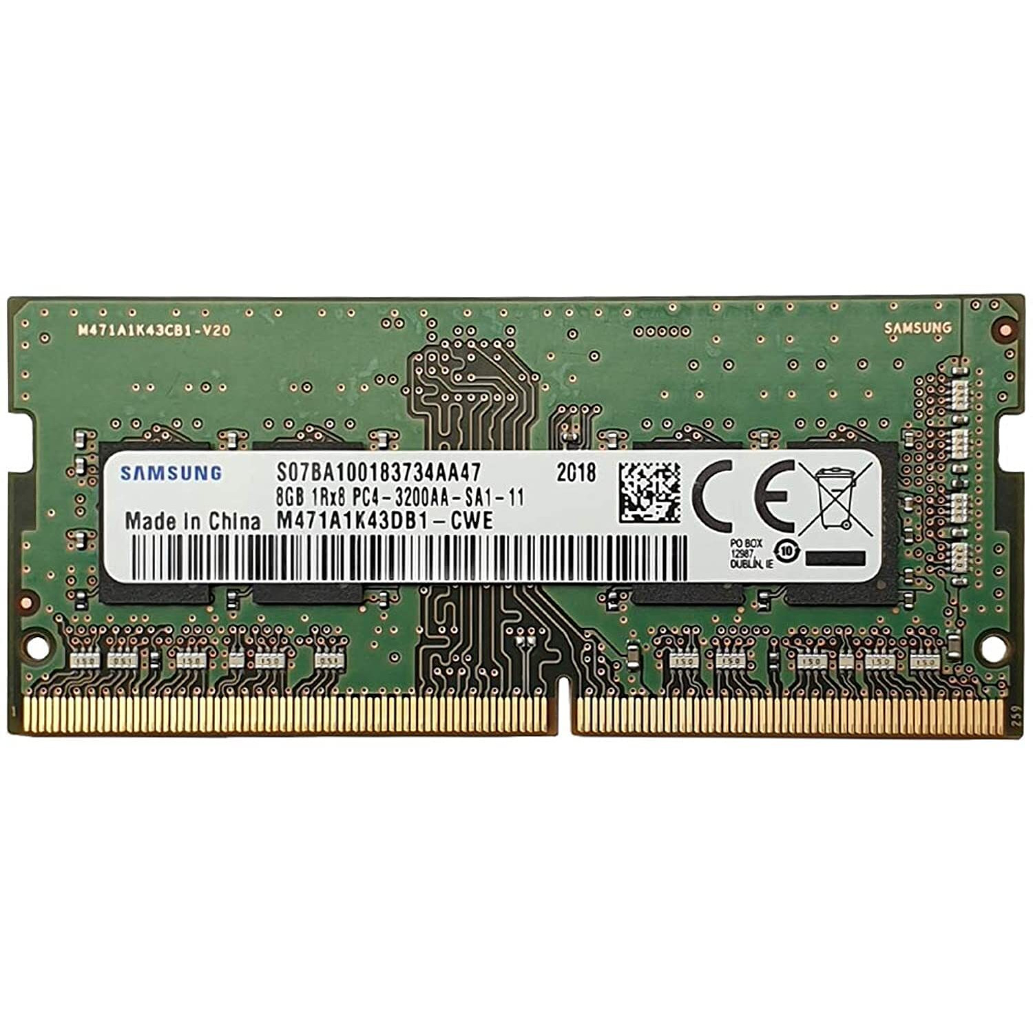 Samsung 8Gb Laptop Memory Ram Ddr4 M471A1K43Eb1-Cwe Ddr4 2666 Mhz Lenovo Sodimm