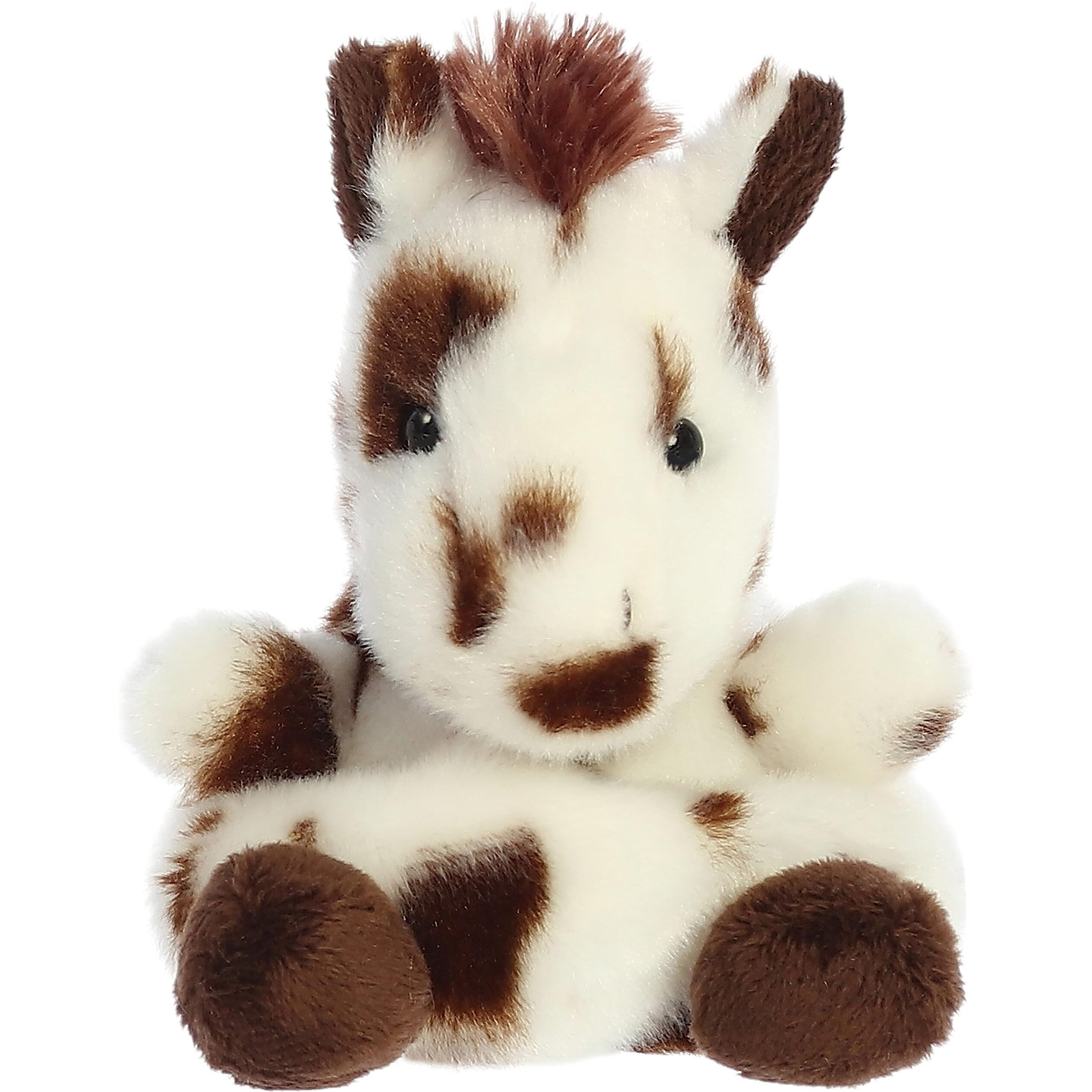 Aurora Adorable Palm Pals Haymitch Painted Horse Stuffed Animal - Pocket-Sized Play - Collectable Fun - White 5 Inches