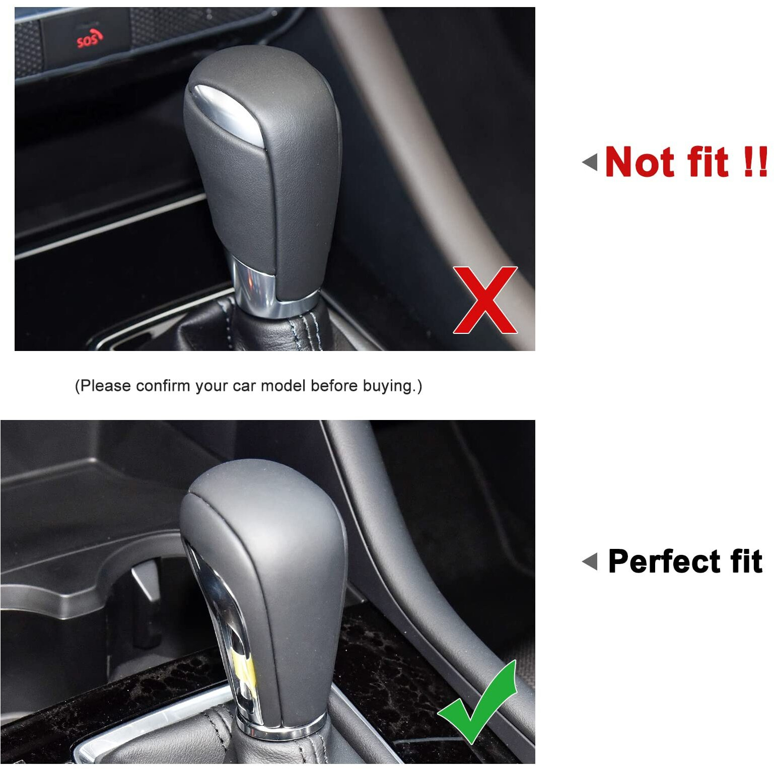 Anfokas For Mazda 3 Cx-30 2024 2023 2022 2021 2020 For Mazda Cx-50 2024 2023 Accessories Sporty Car Auto Gears Panel Gear Shift Knob Cover Trim Cap -Red