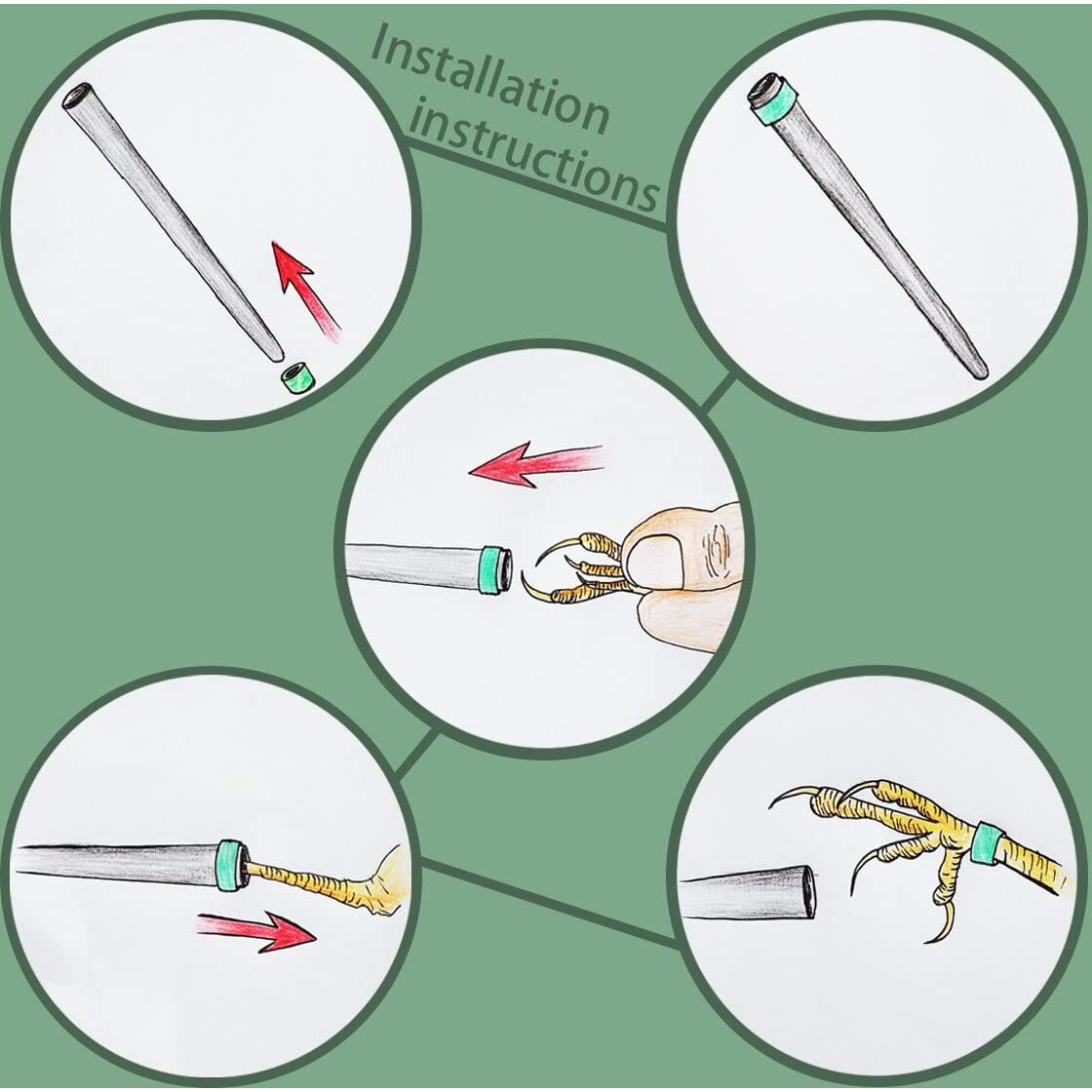 Foiburely 90 Pcs Bird Ring Leg Bands For Canary Gouldian Zebra Finch Society Bird Foot Ring With 1 Installer (Diameter 3Mm)