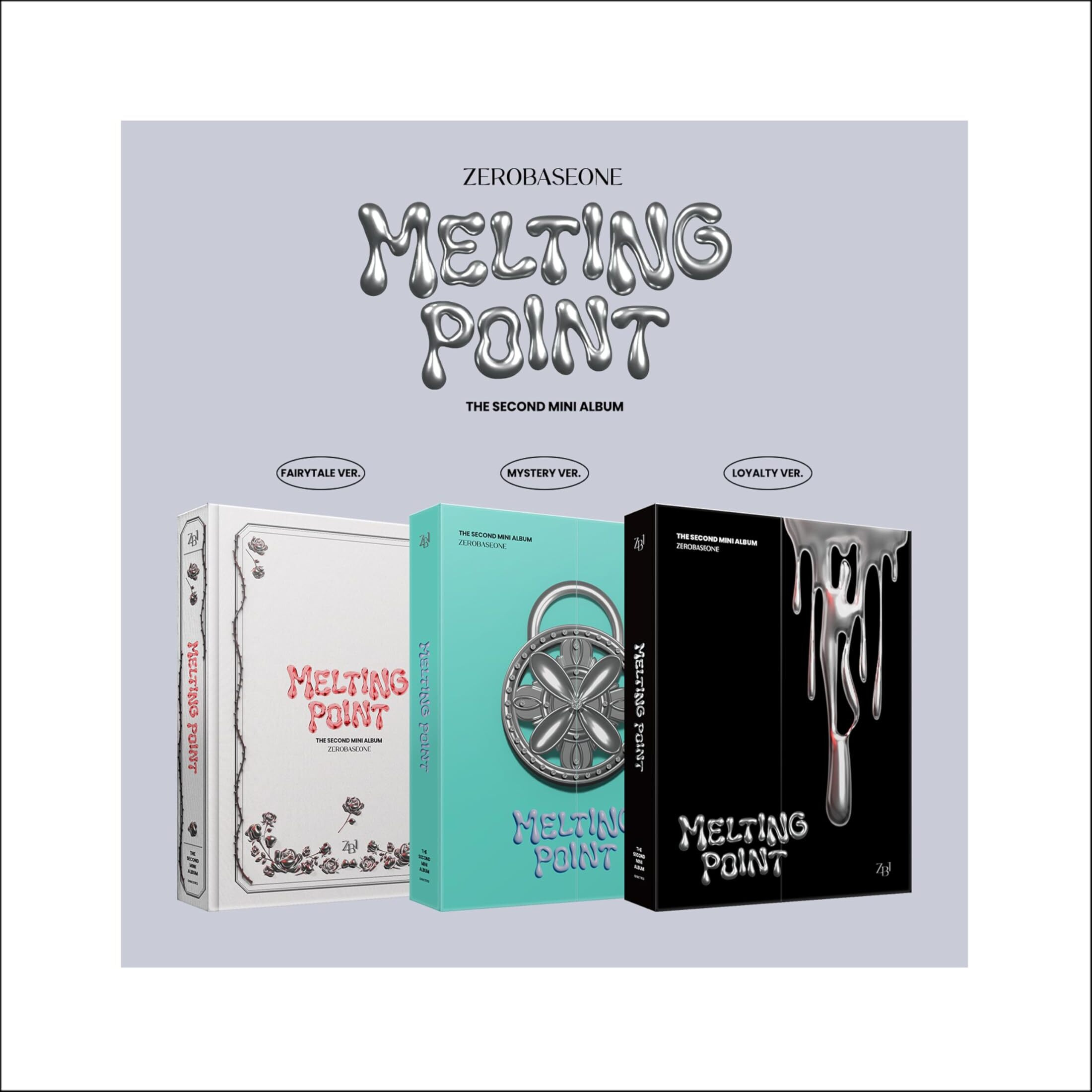 Zerobaseone Melting Point 2Nd Mini Album Cd+Folded Poster On Pack+Photobook+Postcard+Photocard+Tracking Sealed Zb1 (Mystery Version)