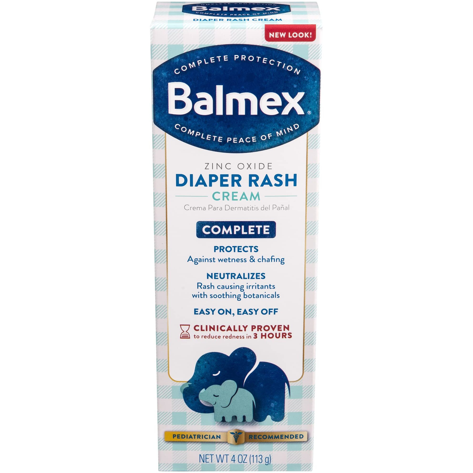 Balmex Complete Protection Diaper Rash Cream - 4 Oz