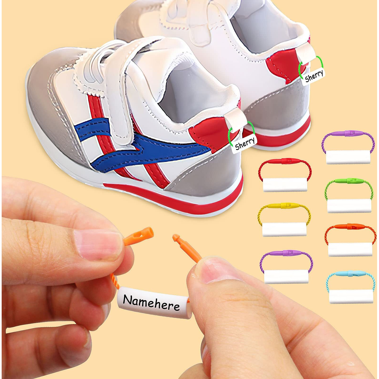 Hvswly 40Pcs Waterproof Shoe Tags  Water Bottles Labels Daycare Labels Name Tags For School Bags  Umbrellas  Travel Luggage  Writable Blank Name Labels For Distinguish Children's Items