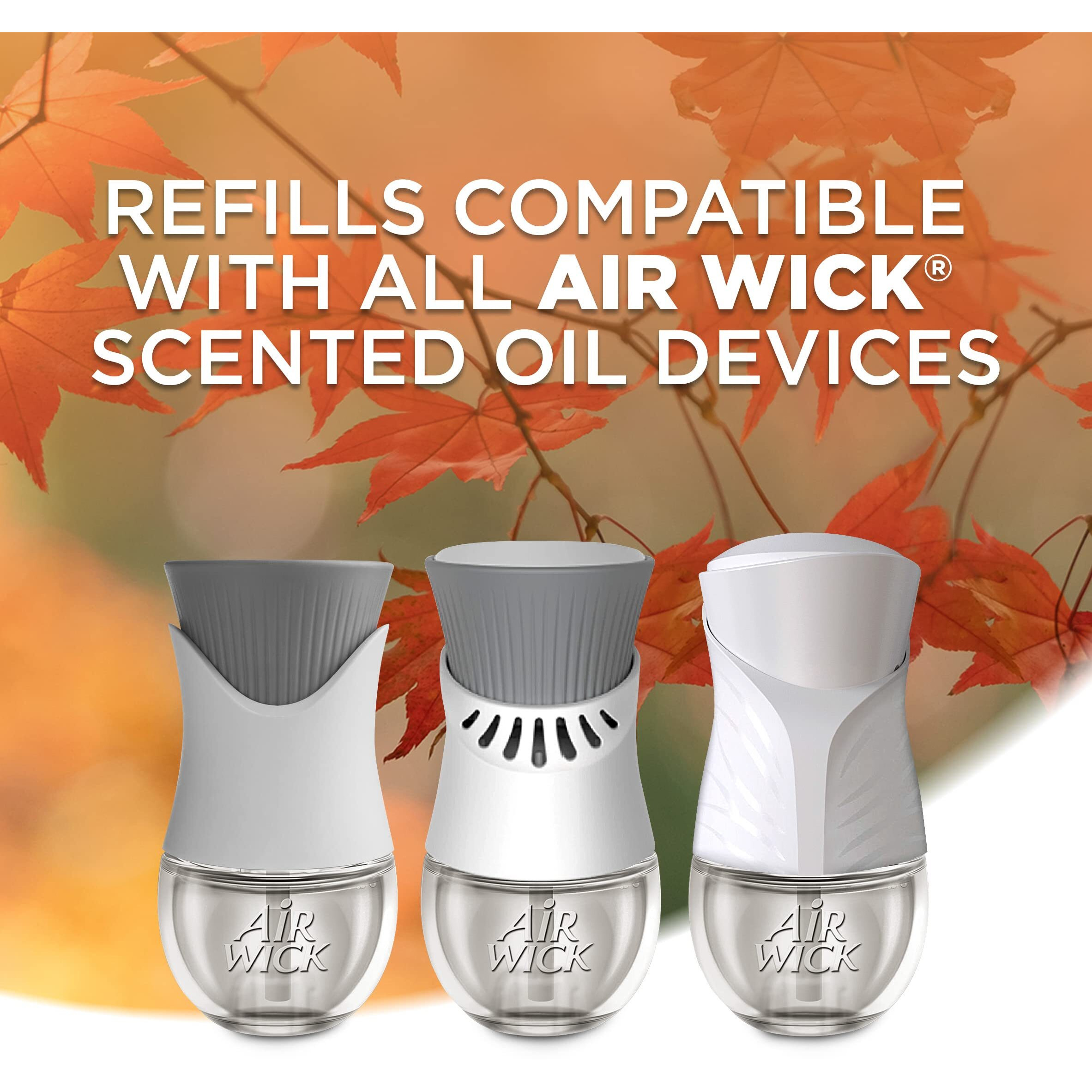Air Wick Plug In Scented Oil Refill  5 Ct  Fresh Pine And Juniper  Air Freshener  Essential Oils  Fall Scent  Fall Decor