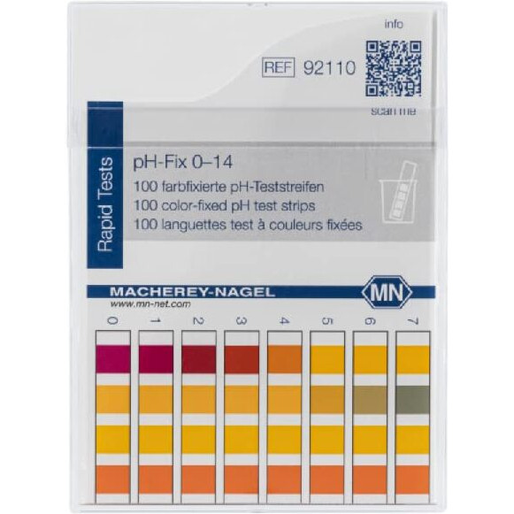 Macherey-Nagel  92110  Ph-Fix 0.0-14.0  100 Strips/Pk