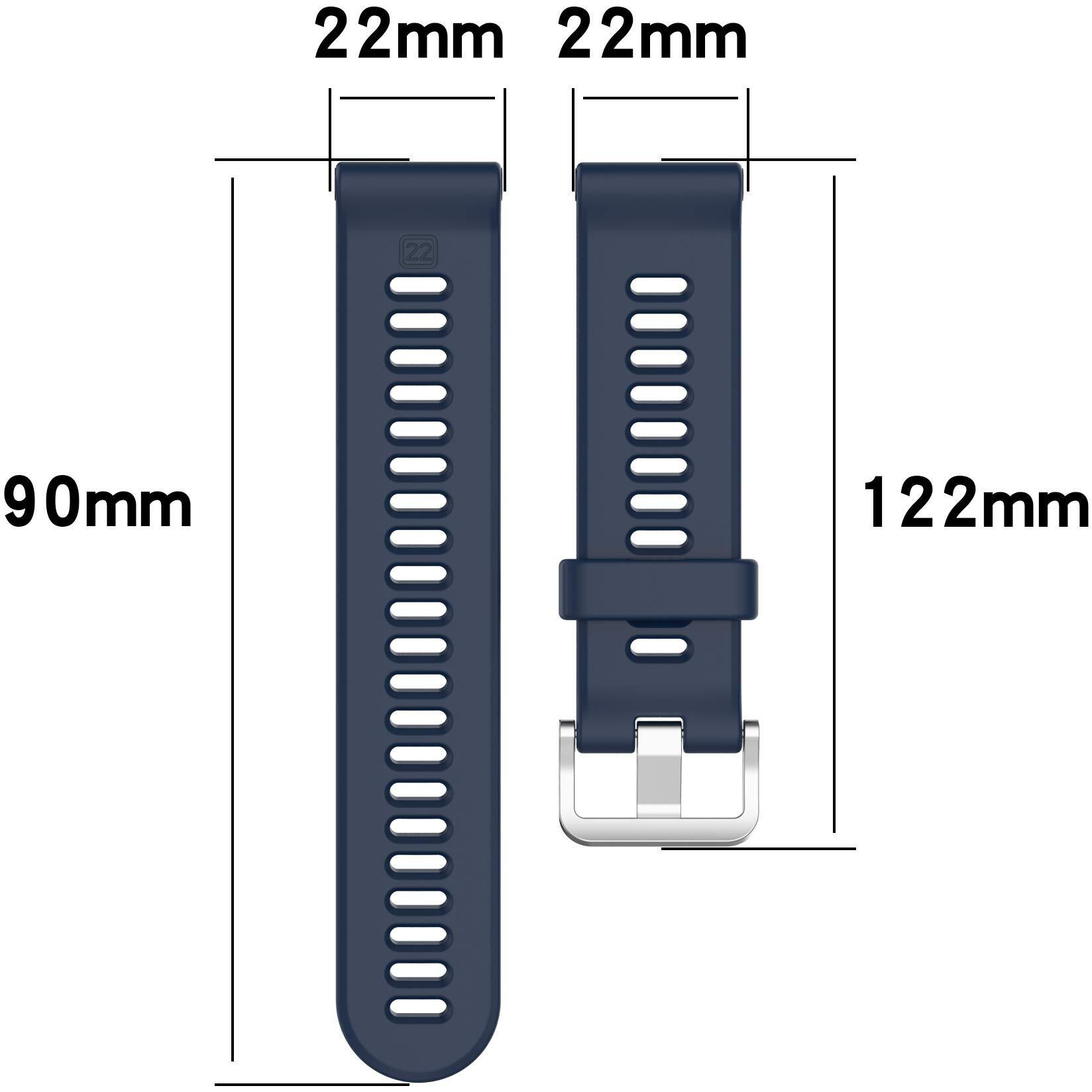 Watch Bands Compatible For Garmin Forerunner 955/Forerunner 955 Solar Band Quick Release Wristband Strap Replacement Bracelet For Garmin Forerunner 955/955 Solar/Forerunner 745 Smartwatch (4 Colors A)