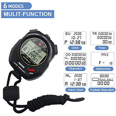 Professional Timer Stopwatch  Digital Sports Stopwatch With Countdown Timer  100 Lap Memory  0.01 Second Timing Water Resistant Multi Functional Stopwatch For Swimming Running Training Etc