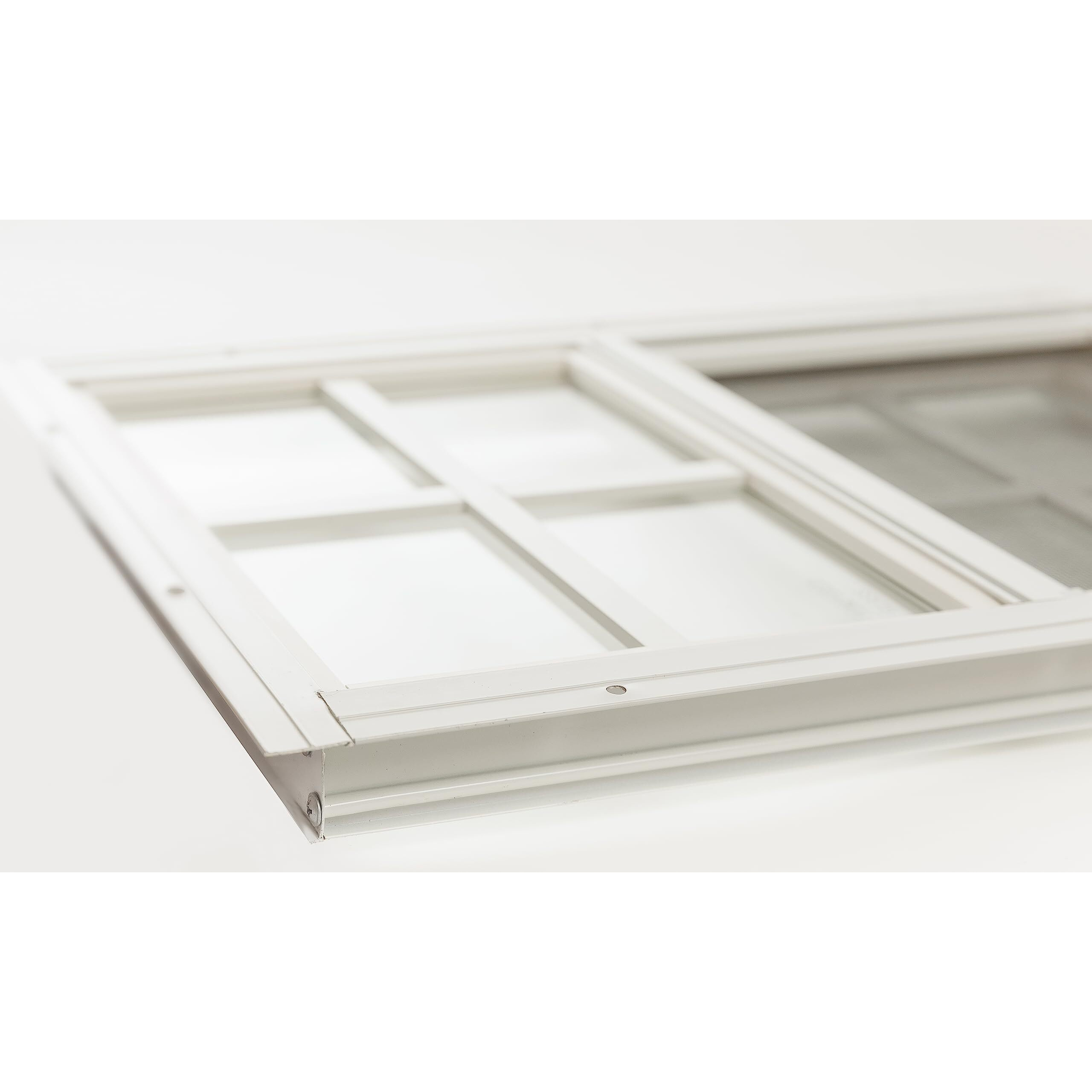 Shed Window 12"" W X 18"" H  Flush Mount Brown For Sheds  Playhouses  And Chicken Coops 1 Pk (W1218Br-Bx1)