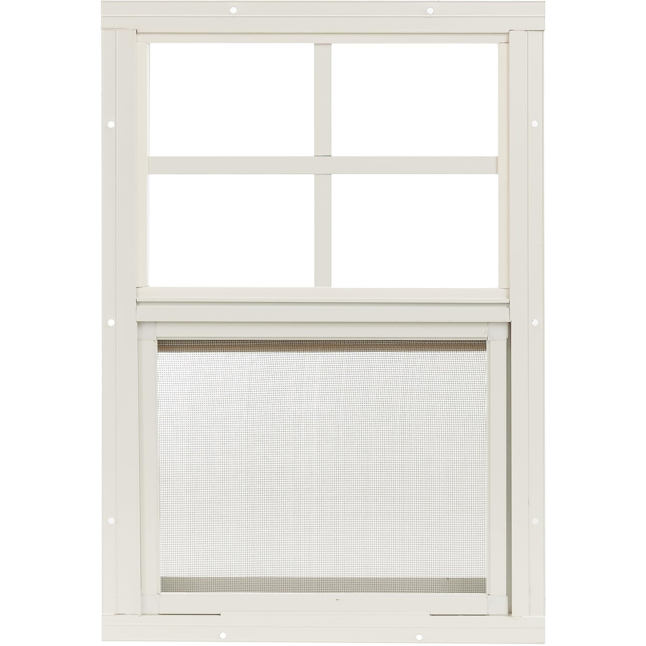 Shed Window 12"" W X 18"" H  Flush Mount Brown For Sheds  Playhouses  And Chicken Coops 1 Pk (W1218Br-Bx1)