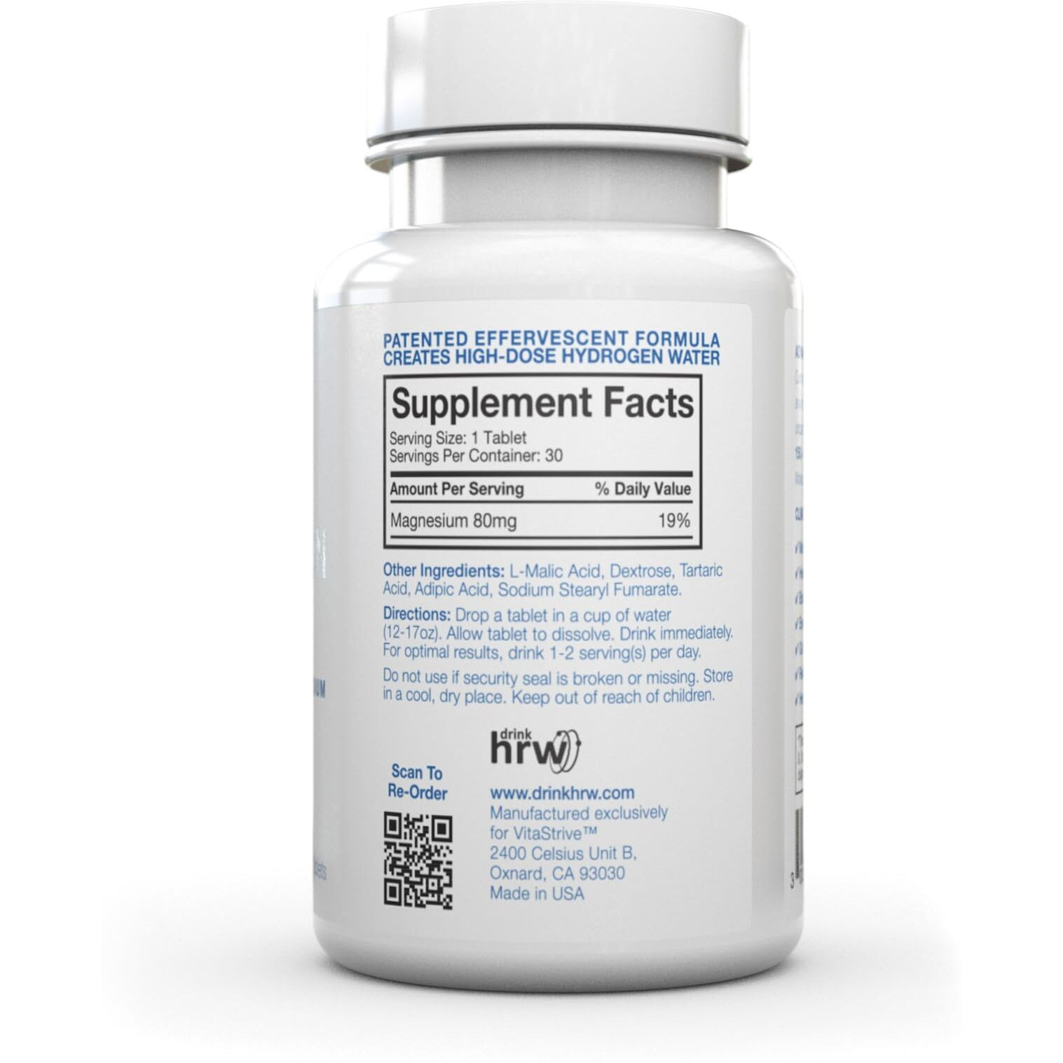 Drink Hrw Rejuvenation Molecular Hydrogen Water Tablets. Helps Take Control Of Your Body  Mental Clarity. Unflavored  30 Count