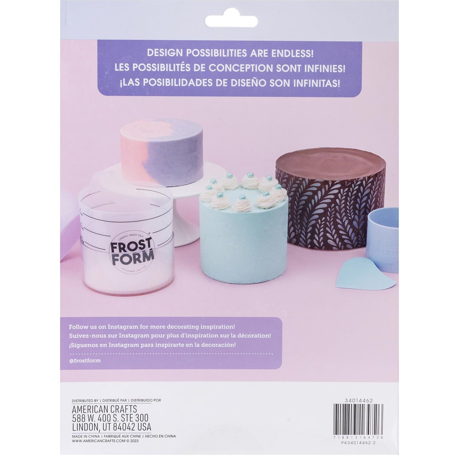 Frost Form - Starter + Kit (8 Inch) 7-Piece Set | Professional-Quality  Food-Grade Plastic | Cake Frosting | Beginners And Pros | Cake Decorating Kit | Compatible With Piping Bags And Cake Stands