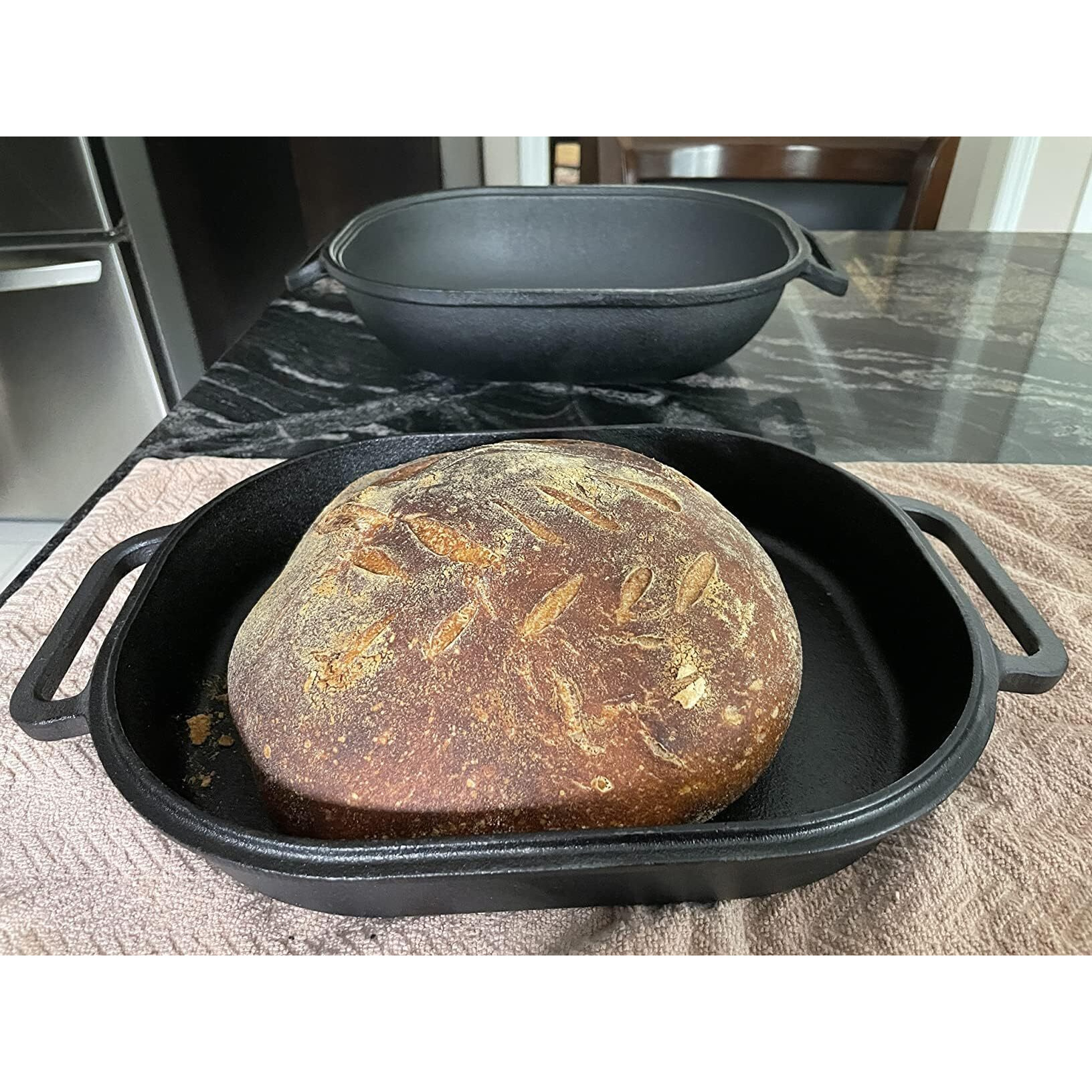 Cuisiland Large Heavy Duty Cast Iron Bread & Loaf Pan - A Perfect Way For Baking