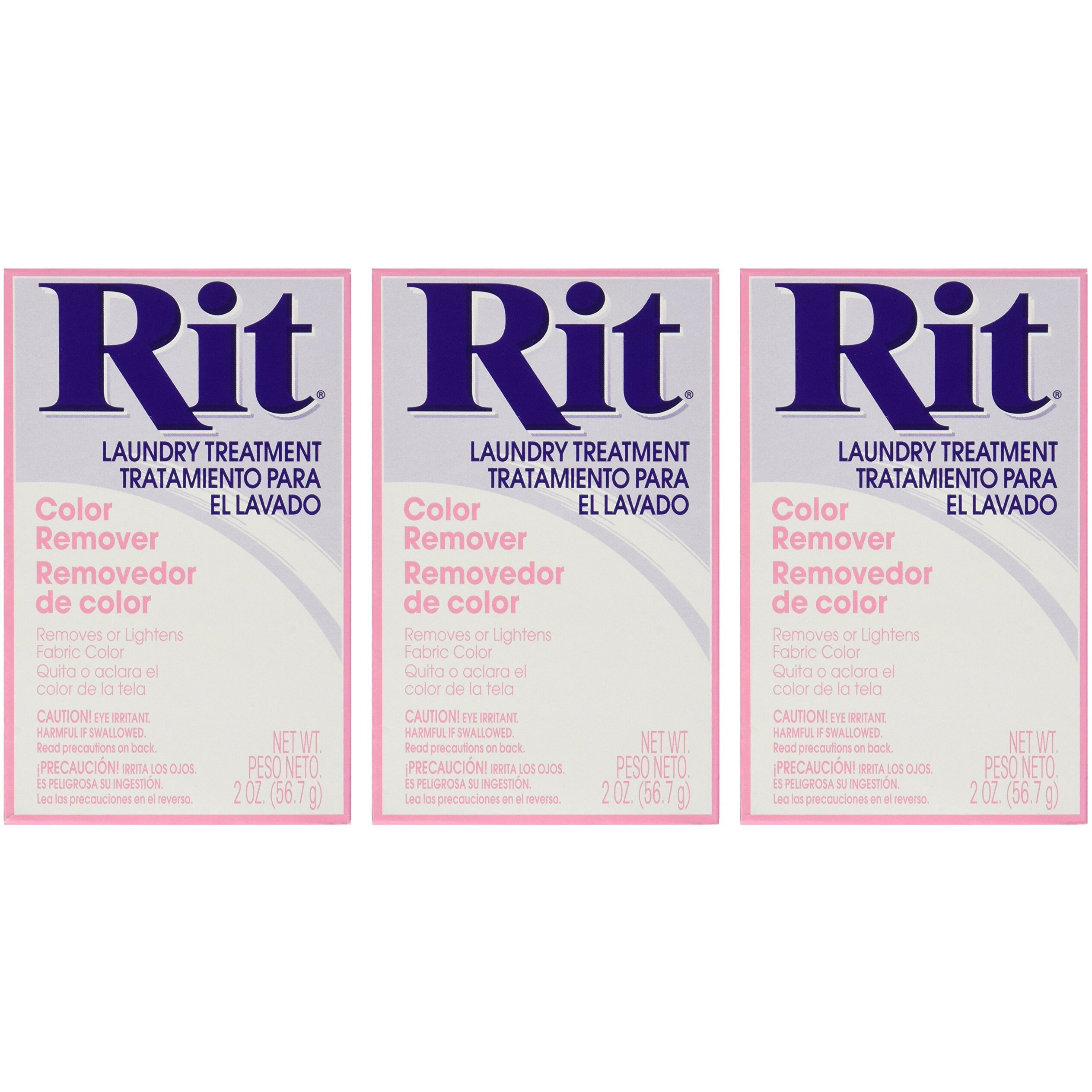 Rit Dye Laundry Treatment Color Remover Powder  2 Oz  3-Pack
