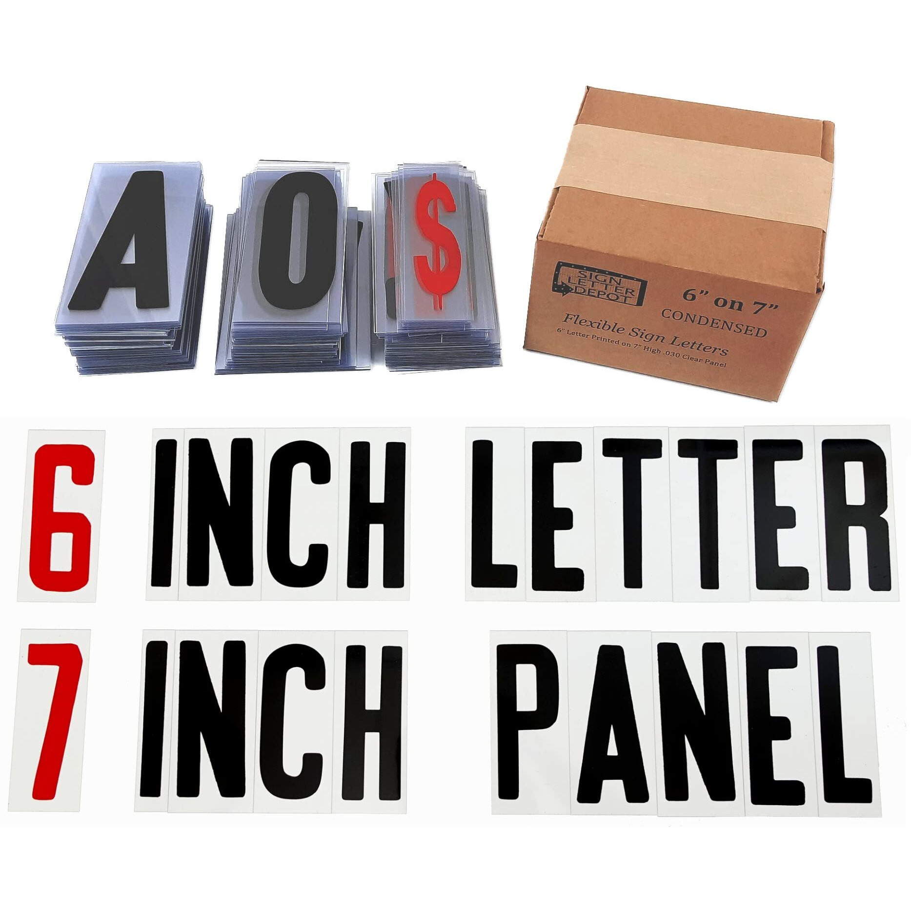Changeable Outdoor Sign Letters 6  Portable Flex Letters 279 Count Helvetica Font 7  Panel