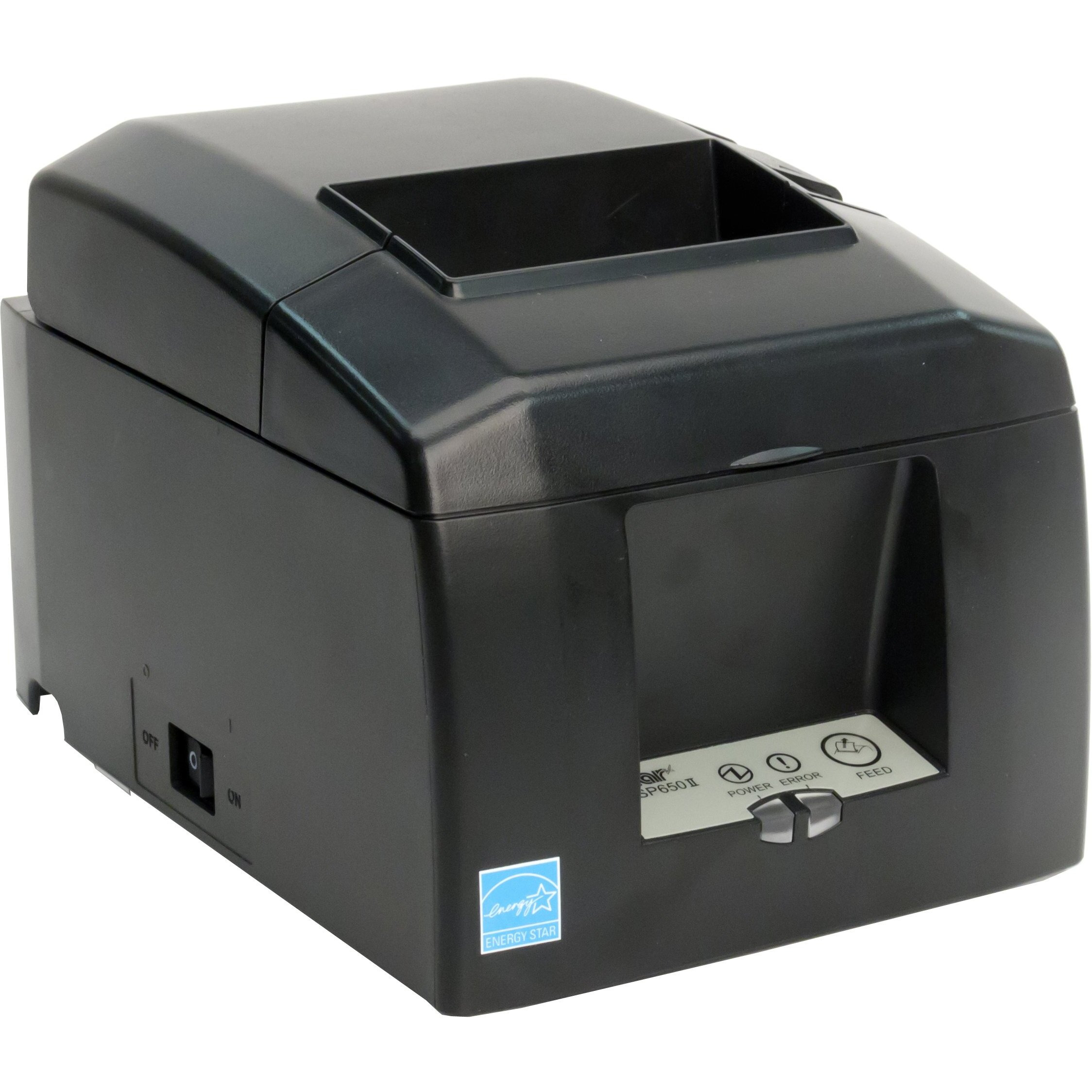Star Micronics Tsp654Iiu Usb Thermal Receipt Printer With Auto-Cutter And External Power Supply - Gray