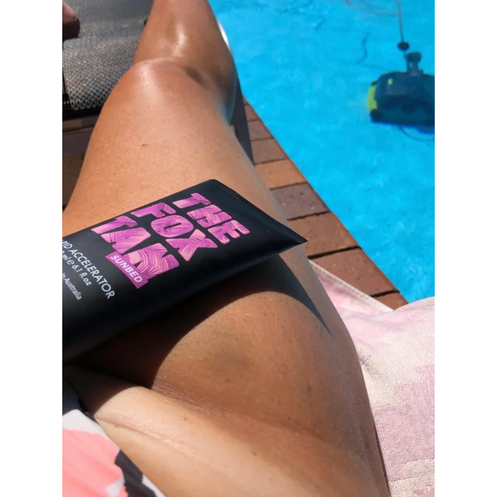 The Fox Tan Rapid Accelerator  Accelerator Lotion For Sunbed Tanning  Creates Darker  Faster & Long-Lasting Tans  Vegan & Cruelty-Free  180Ml