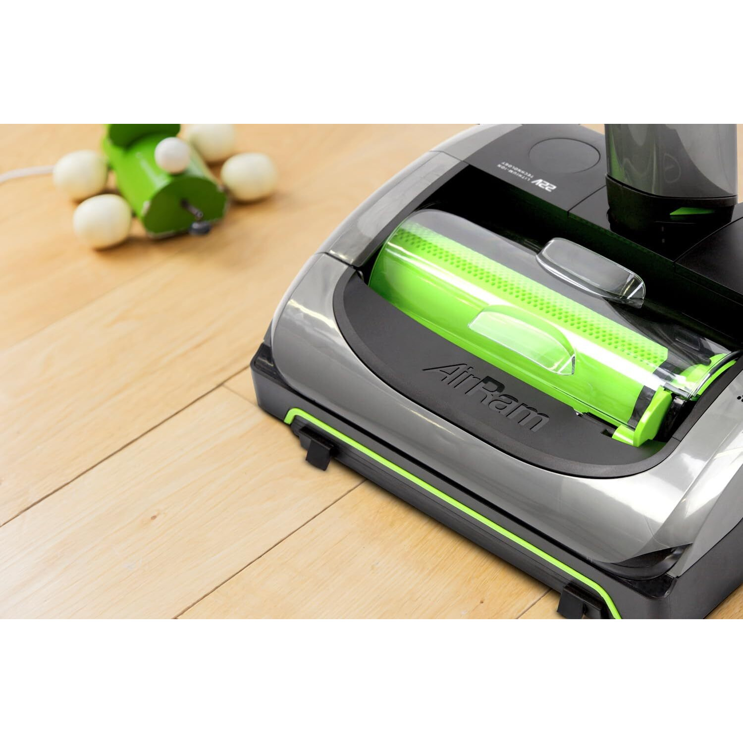 Gtech Airram Mk2 Cordless Vacuum Cleaner  0.8 L  22V  Grey/Green