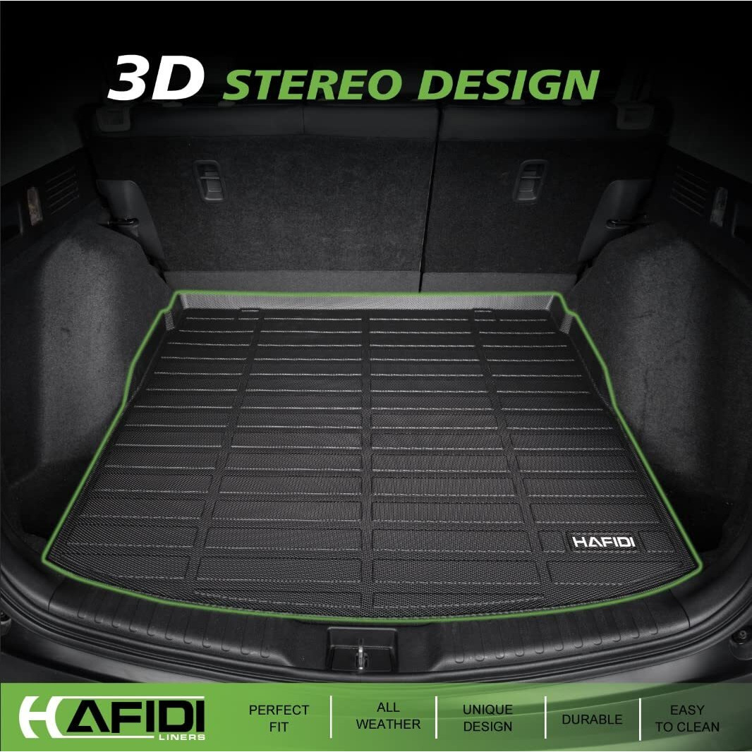 Hafidi Floor Mats & Cargo Liner Set Fit For Vinfast Vf8 2023 All Weather Protection Tpe Anti-Slip Automotive Full Set Floor Liners Custom Accessories - Black