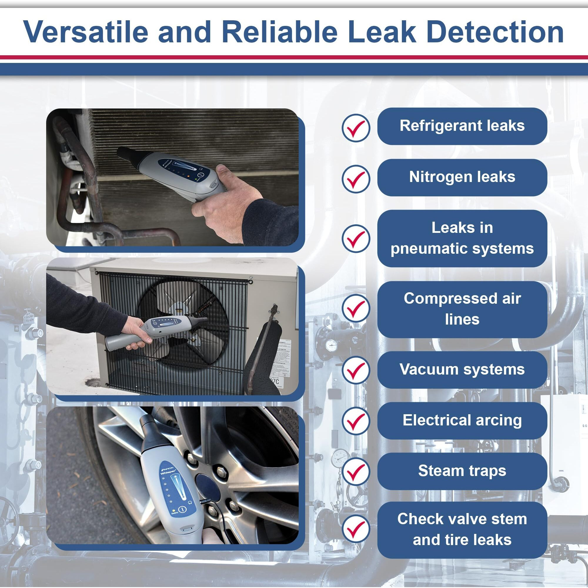 Inficon Whisper  Ultrasonic Leak Detector  711-202-G1