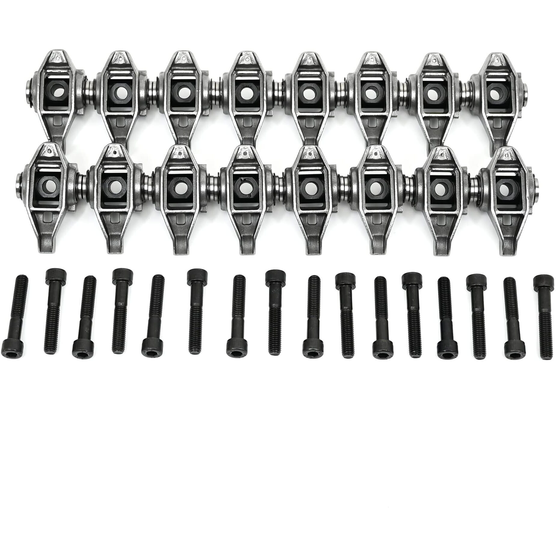 Michigan Motorsports Ls1 Rocker Arms And Bolts With Trunion Kit Installed Fits Ls2 Ls6 Lq4 Lq9 Lm7 4.8 5.3 5.7 6.0