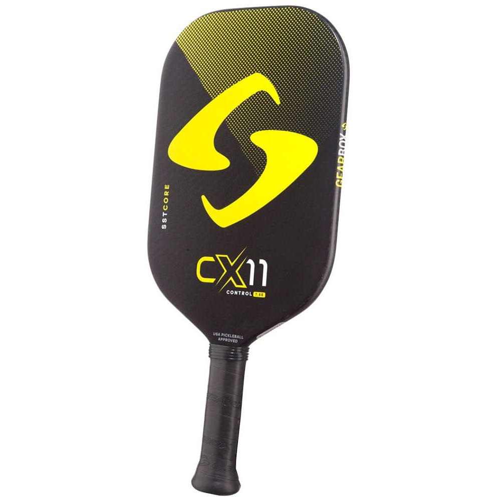 Gearbox Cx11E Control - Yellow - 7.8Oz Pickleball Paddle (Grip 3 15/16"")