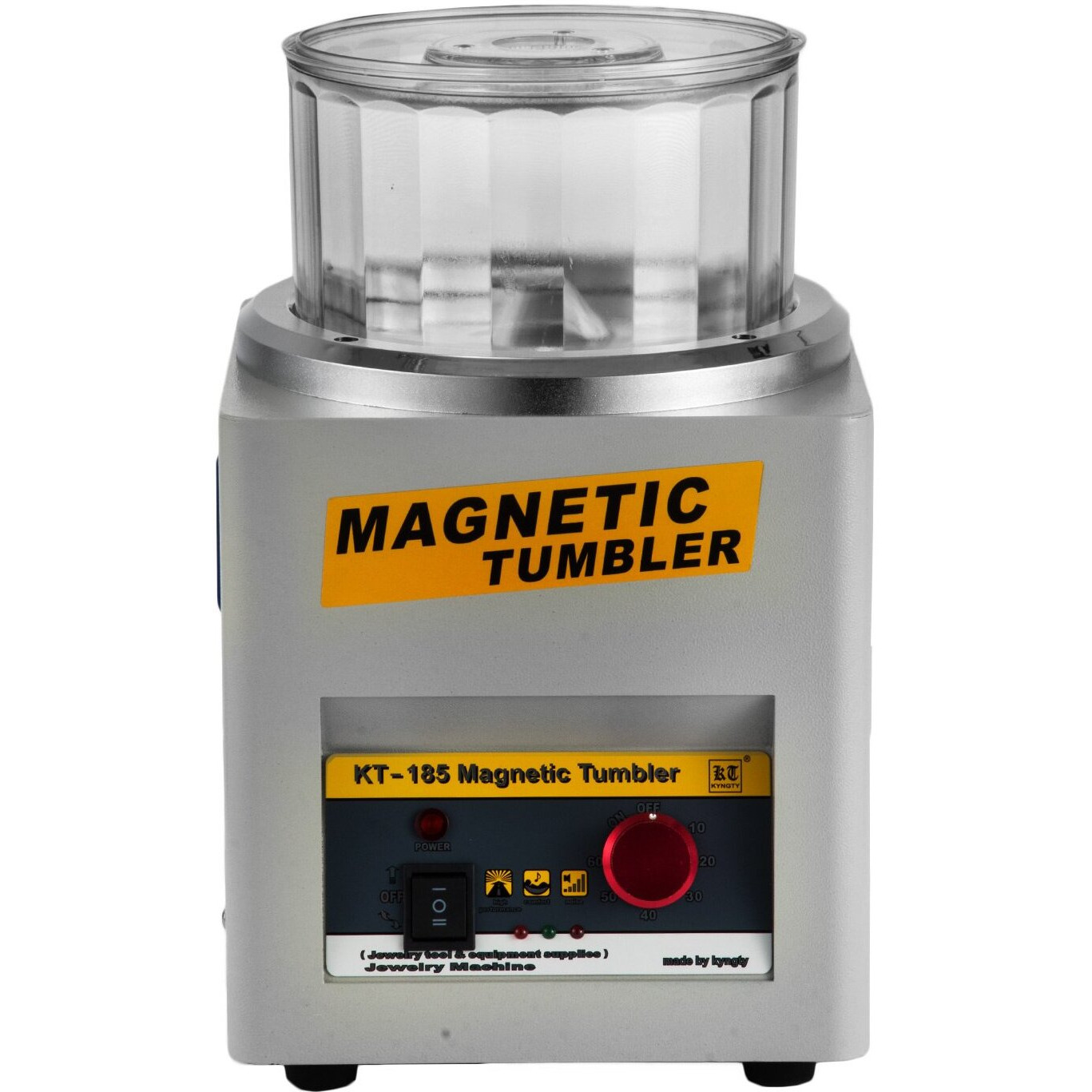Bestequip Magnetic Tumbler  Jewelry Polisher 2000 Rpm Finisher  7.3 Inch Magnetic Polisher 3.3 Lbs Capacity  1-60 Min Time Control For Jewelry (Kt185)