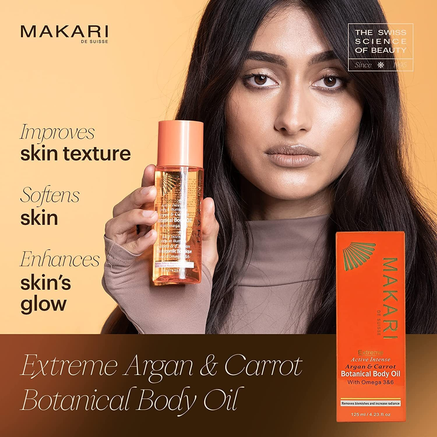 Makari Extreme Active Intense Botanical Body Oil (125 Ml) | Softens  Conditions  Hydrates  And Rejuvenates Skin | Helps Fade Marks  Blemishes  And Spots | Recommended For All Skin Types