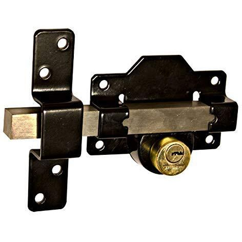 Gatemate 1490196 70Mm Long Throw Gate Lock Double Locking 5 Keys Stainless Steel Gatemate
