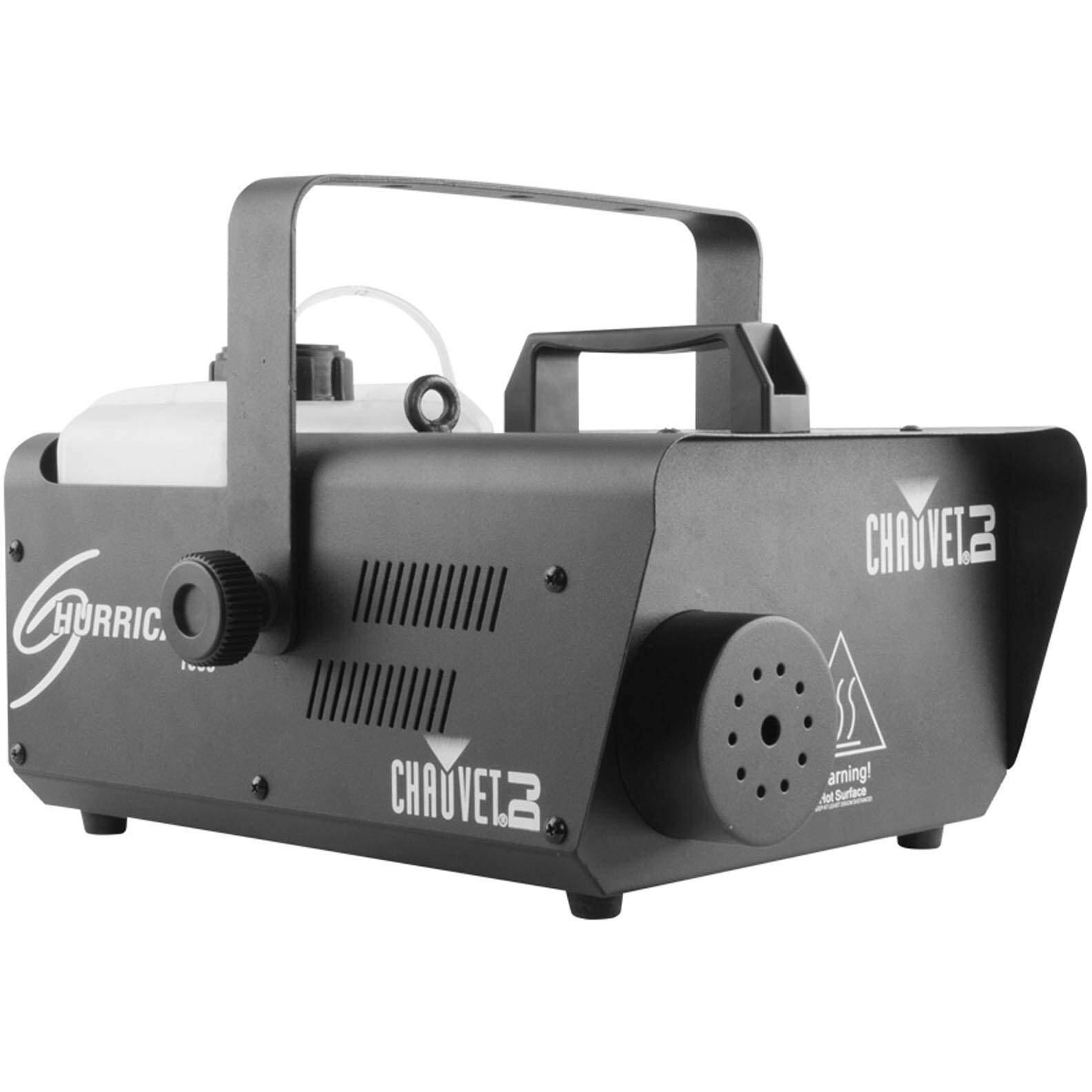 Chauvet Dj Hurricane 1600 Compact High-Output Fog Machine W/Timer Remote & Automatic Shut-Off  Black